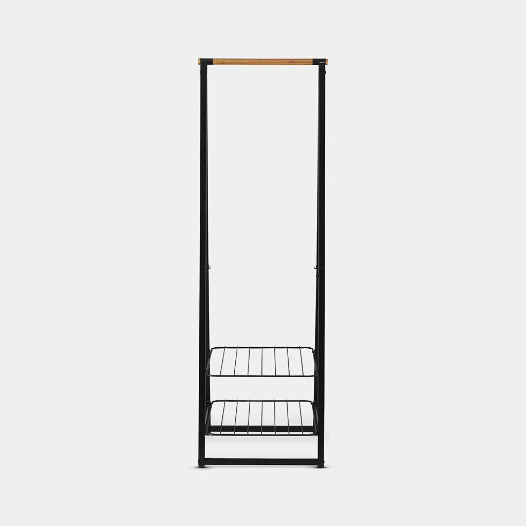 Linn Clothes Rack - Black - Small & Large Size - Space Saving Garment Rack for Bedroom, Closet & Laundry Room Organization