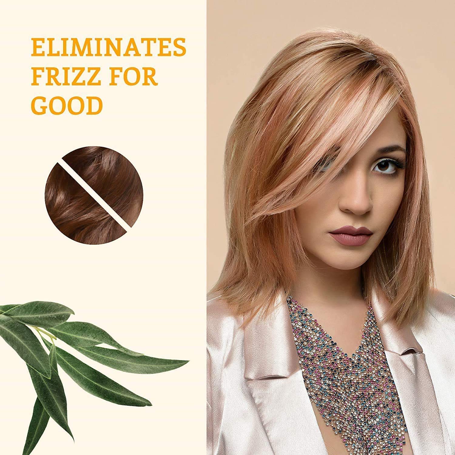 GK HAIR Moisturizing Shampoo & Conditioner Set (300ml) with Leave-In Conditioner Cream (130ml) & Argan Oil Smoothing Serum (10ml) - Hydrating Hair Care Kit for Dry, Damaged Hair - Perfect for Daily Use & Salon-Quality Results at Home