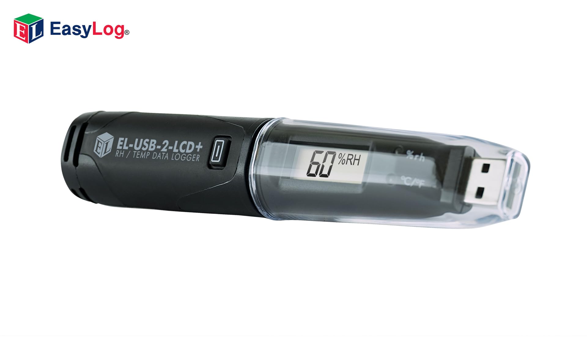 High Accuracy EL-USB-2-LCD+ Temperature Humidity & Dew Point Data Logger with LCD Display - Ideal for HVAC Monitoring, Laboratory Research & Industrial Environmental Control