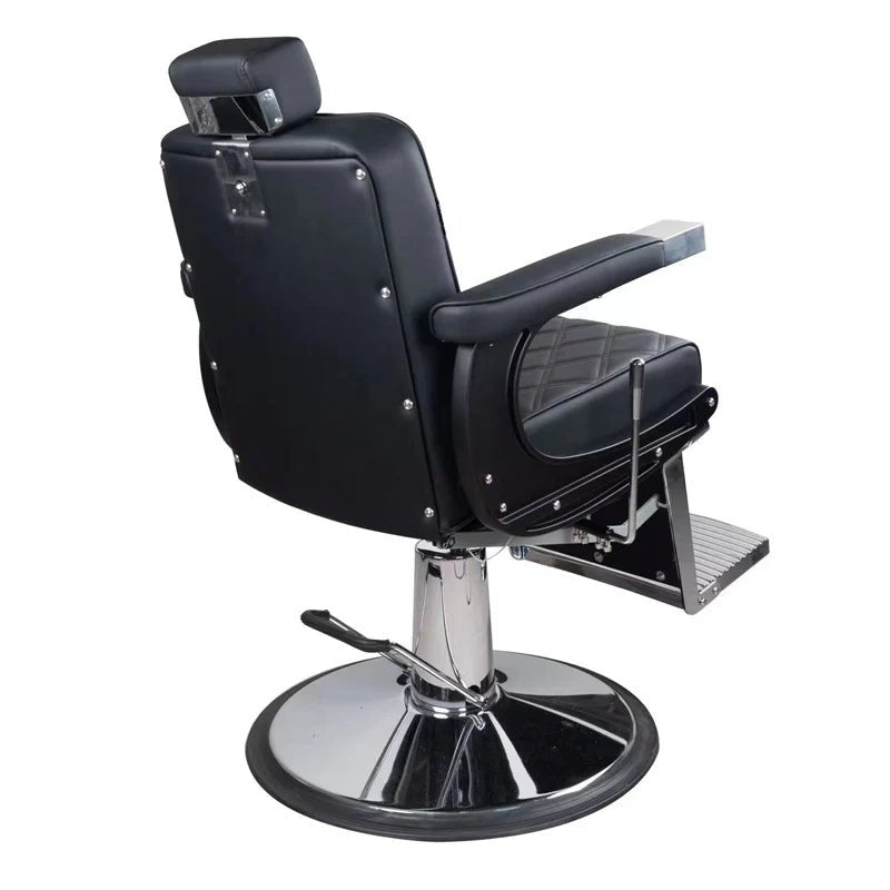 Greenlife Ninja Advance Modern Classic Hydraulic Salon Barber Chair - Professional Hair Cutting Styling Chair for Barbershops & Salons - Heavy Duty Adjustable Hydraulic Stylist Chair with Headrest & Footrest
