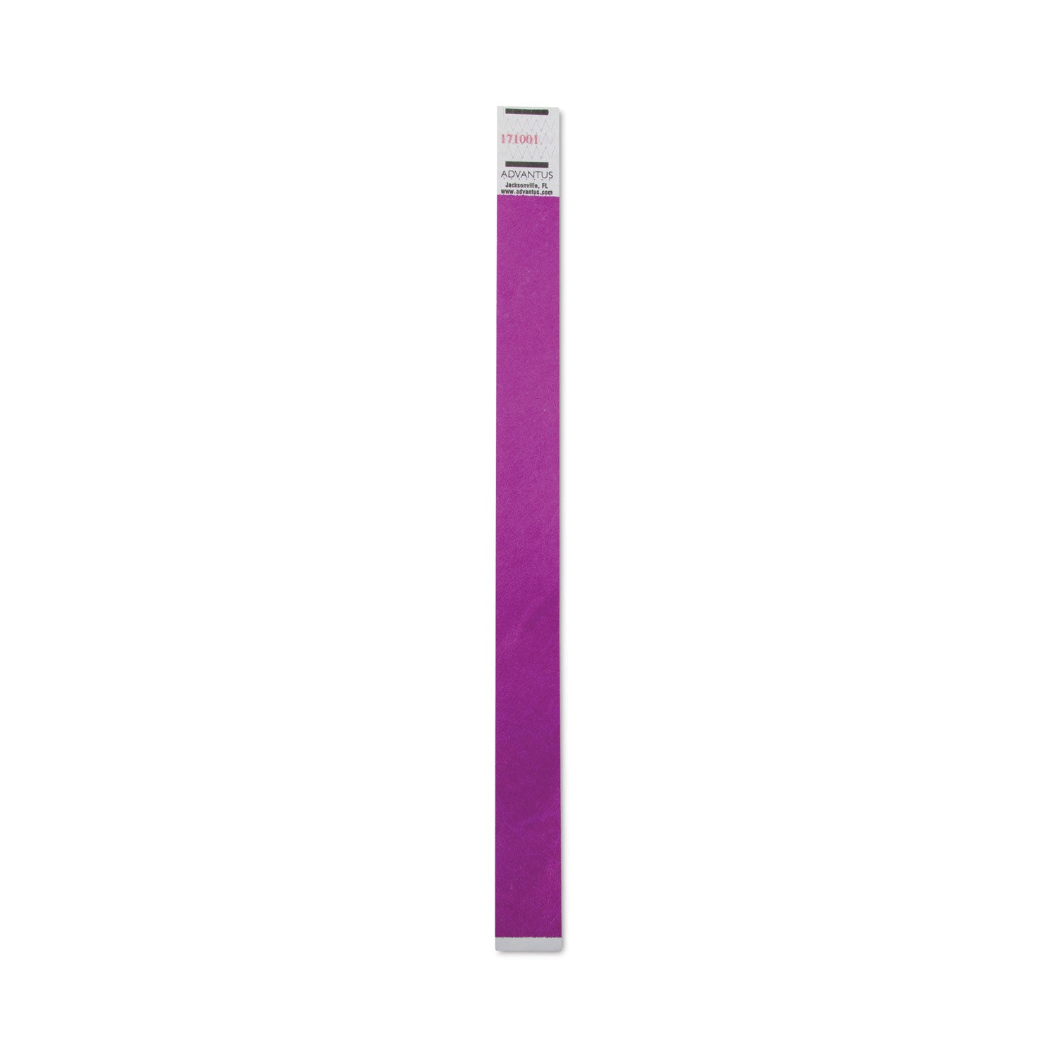 Advantus Numbered Crowd Control Wristbands - Sequential Purple Wristbands 9.75