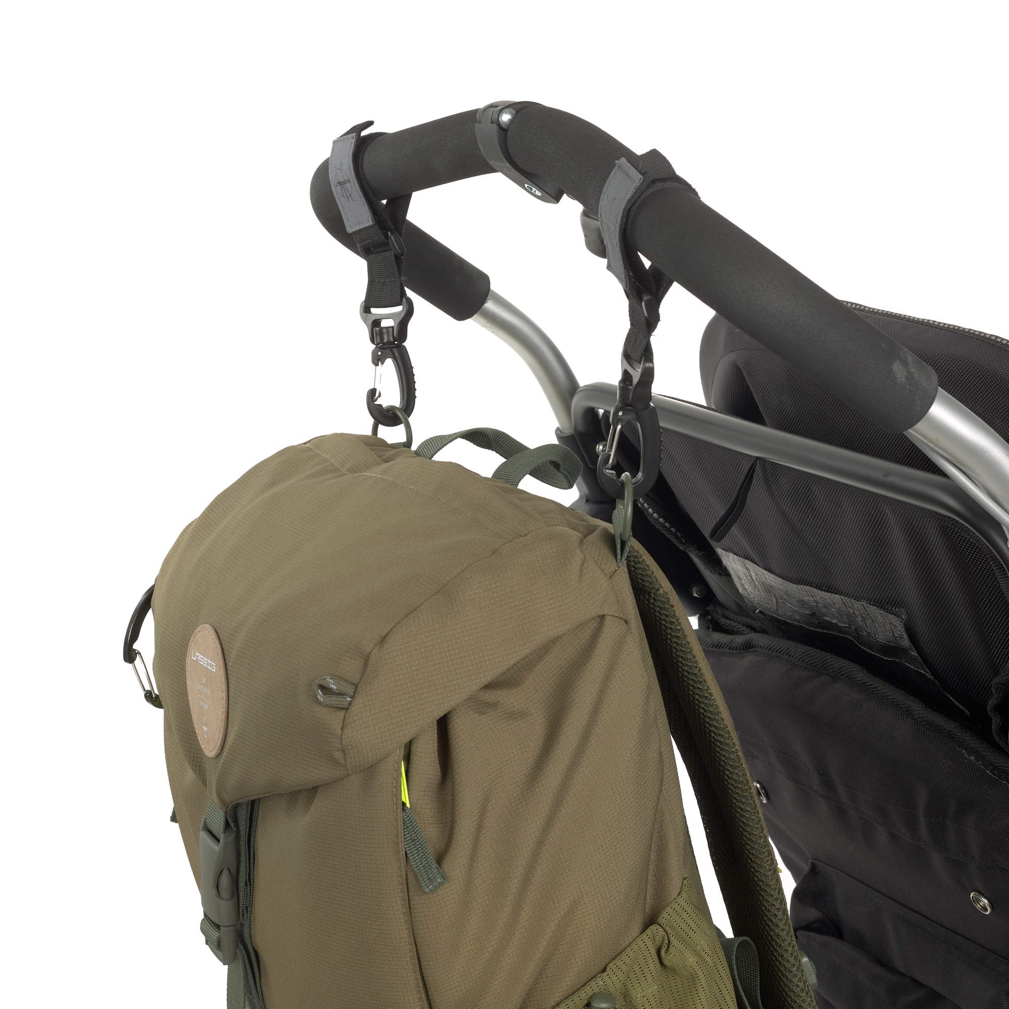 Lässig Baby Changing Backpack with Changing Mat - Waterproof Diaper Bag with Pram Attachment & Bottle Warmer | Eco-Friendly & Durable for Travel, Hiking, and Outdoor Adventures (Olive Green)