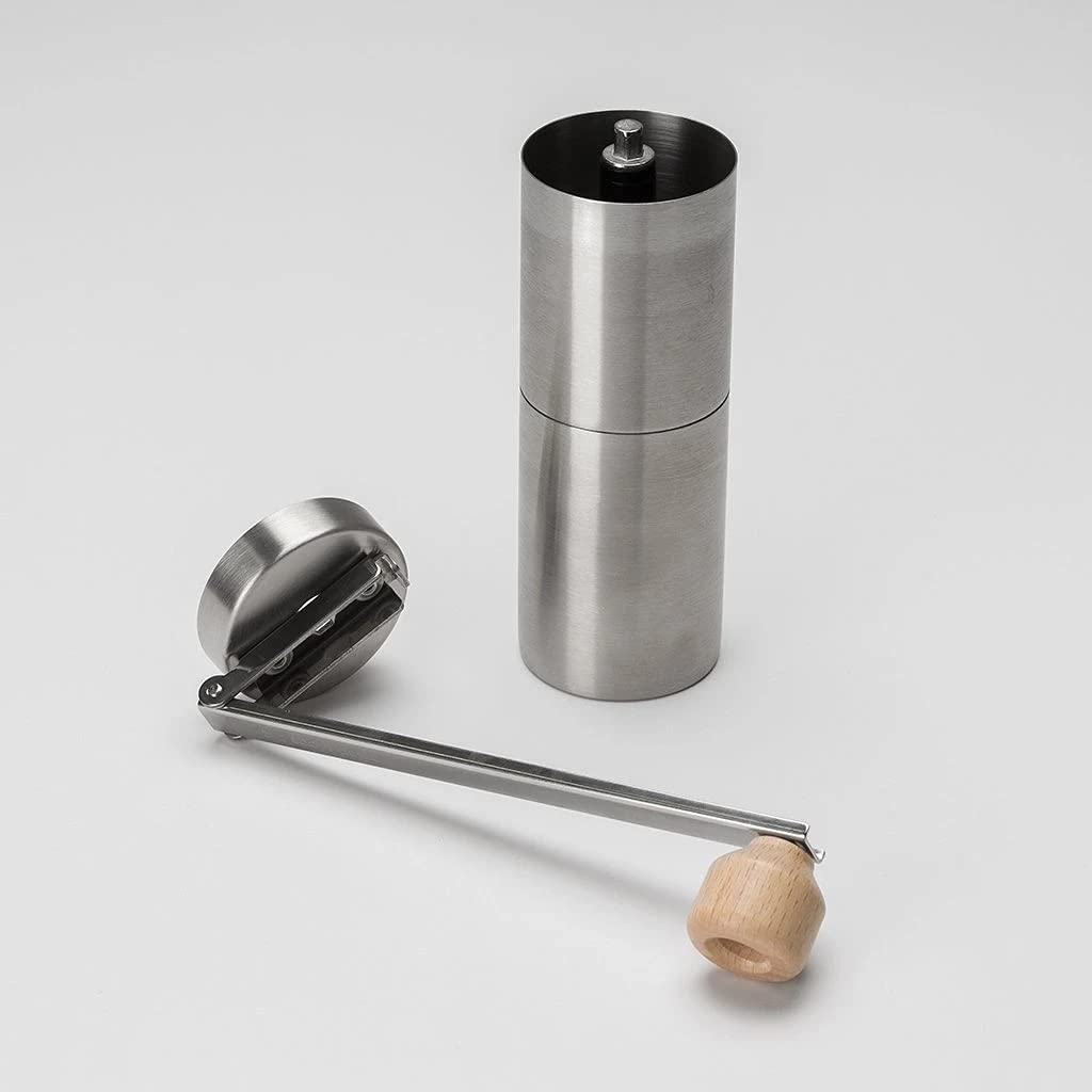 Snow Peak Field Barista Grinder - Premium Stainless Steel Manual Coffee Grinder with Adjustable Ceramic Burr - Portable & Durable Hand Coffee Mill for Camping, Hiking, Travel - Perfect for Outdoor Adventures & Home Brewing