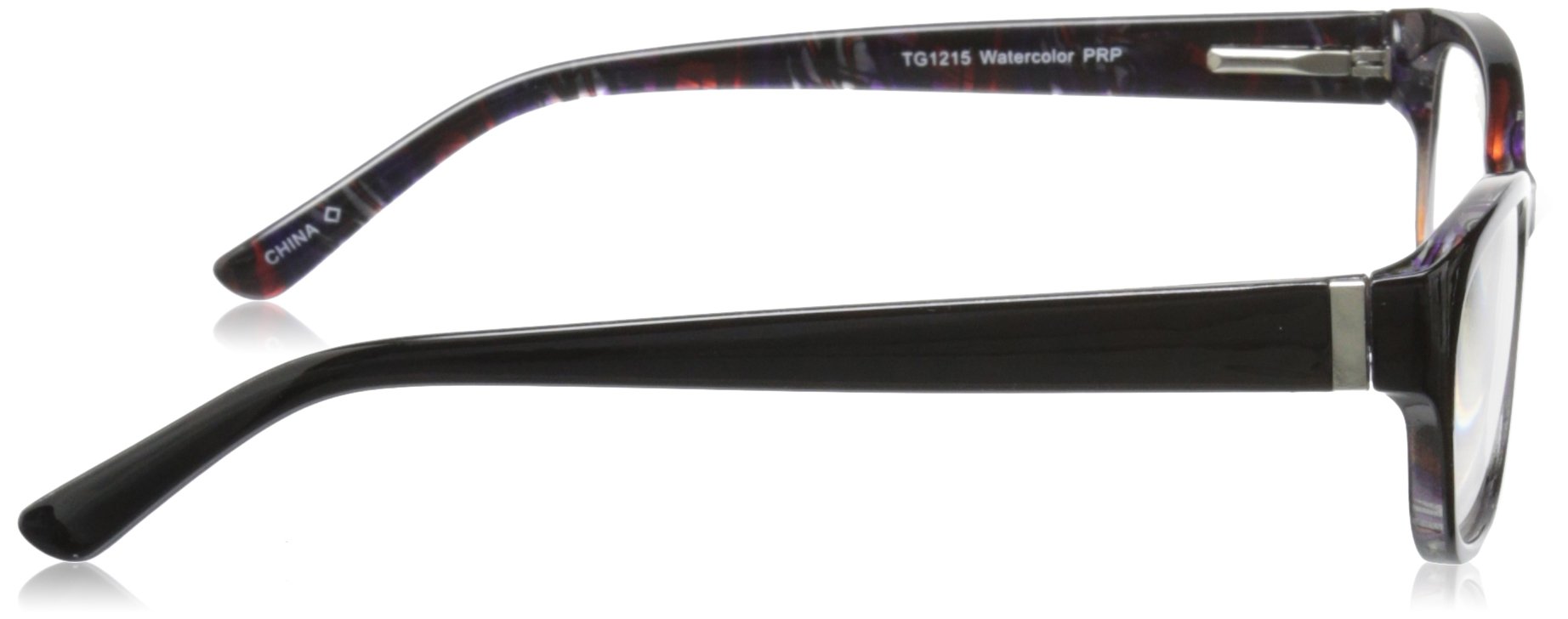 Foster Grant Women's Watercolor Round Reading Glasses +1.00 to +3.50 Strength - Stylish Lightweight Eyewear for Reading, Computer Use & Daily Activities