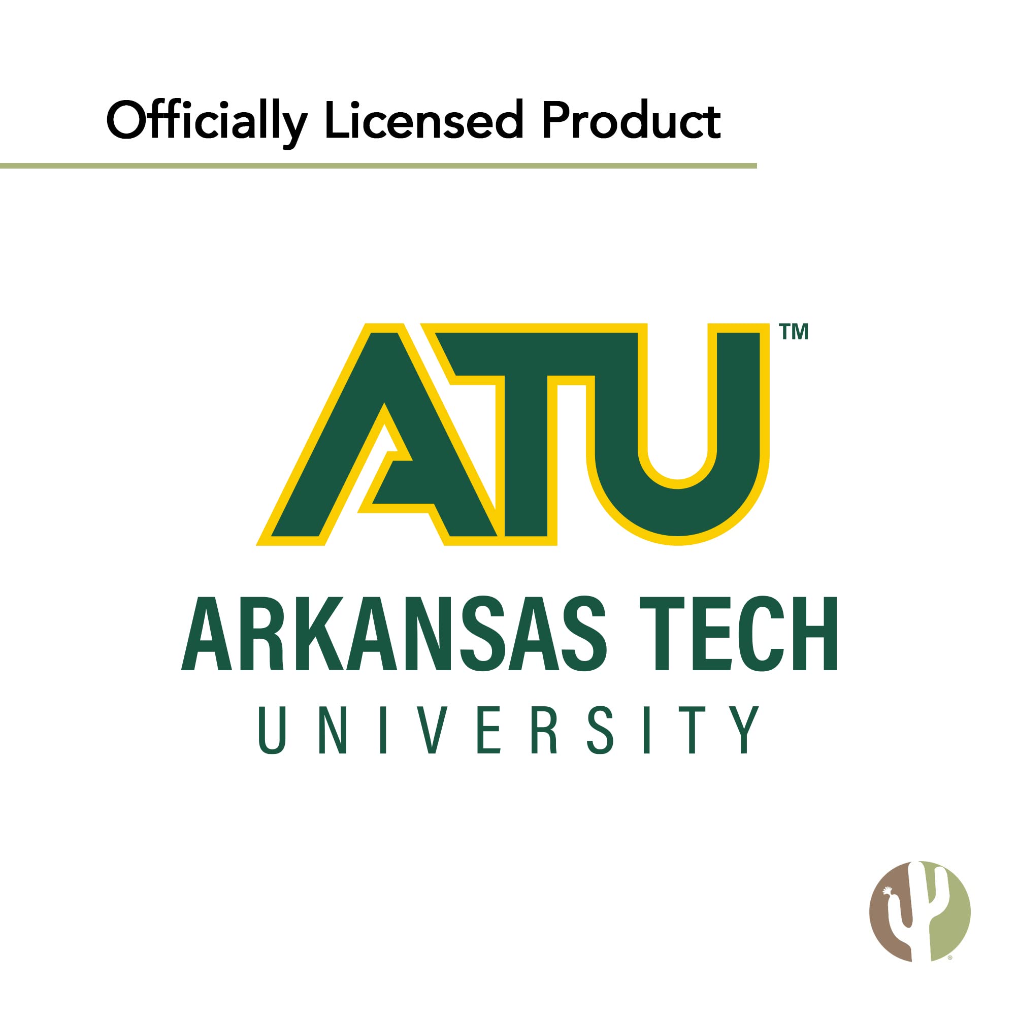 Desert Cactus Arkansas Tech University Retractable ID Badge Holder - ATU ID Reel with Secure Ticket Clip for Lanyard - Perfect for Work, School & Office Access - Ideal for Campus Security, Employee Identification & Event Badges