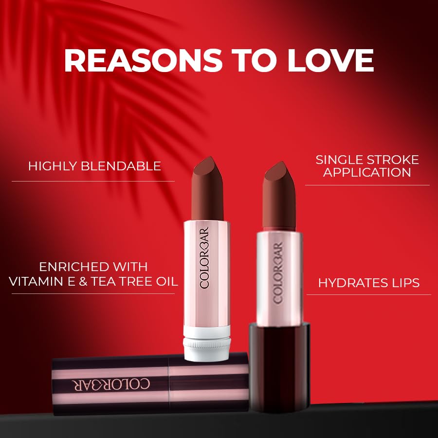 Colorbar Take Me As I Am Vegan Matte Refill Lipstick - [008] Long Lasting, Cruelty Free Makeup for Everyday Wear & Special Occasions