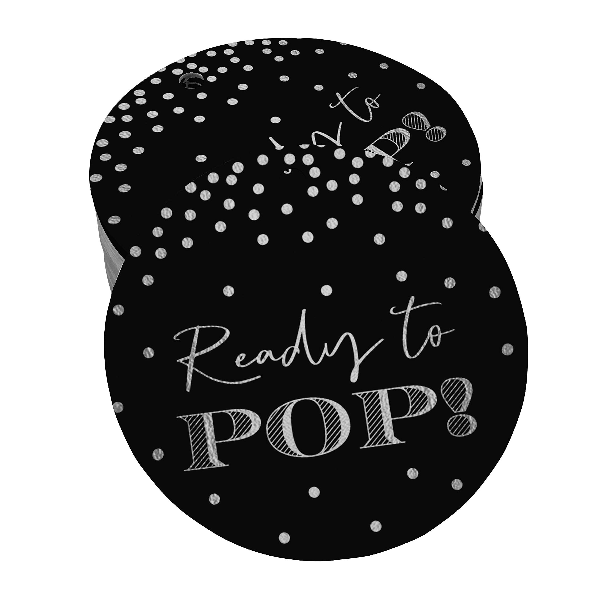 Premium Silver Foil Baby Shower Favor Tags - 50pcs Elegant Hang Tags for Gift Wrapping, Party Decorations & Wedding Favors - Perfect for Gender Reveals, Bridal Showers & Birthday Celebrations