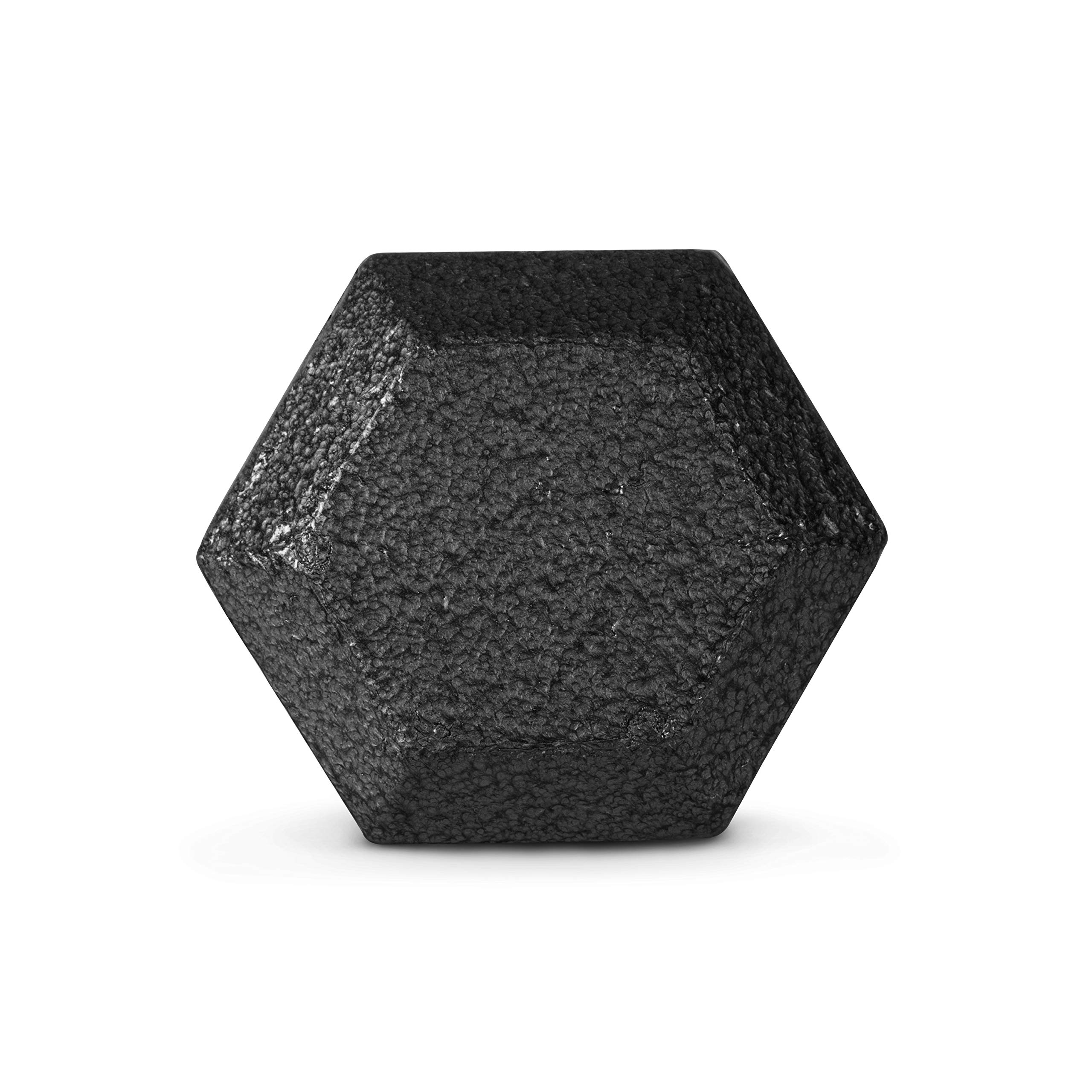 CAP Barbell Cast Iron Hex Dumbbell Set - 5-50 lbs Weight Options for Home Gym, Strength Training & CrossFit Workouts