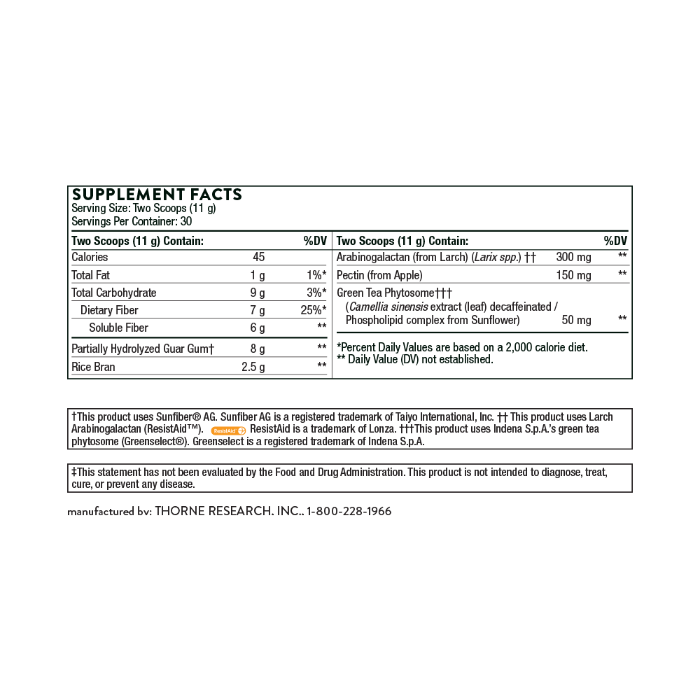 Tho Fibermend 11.6 Oz - Premium Fiber Supplement for Digestive Health & Weight Management - Ideal for Daily Wellness Routine & Active Lifestyle