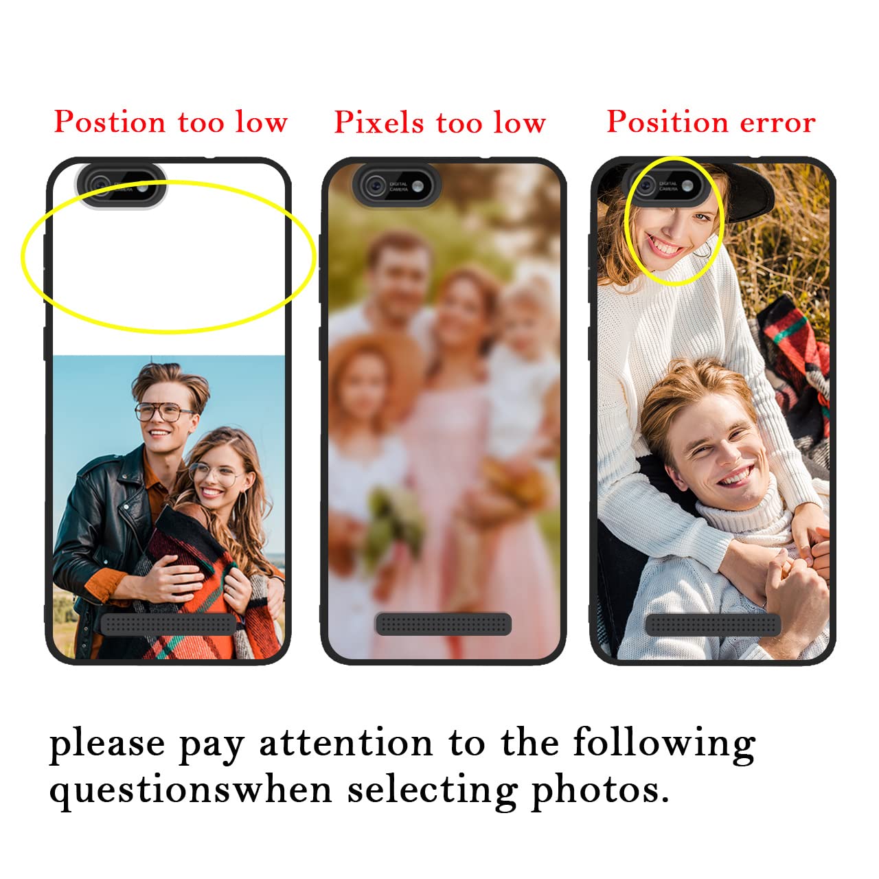 Custom Personalized Photo & Text Name Phone Case for Cloud Mobile Stratus C5 Elite & Stratus C5 - Anti-Scratch Soft TPU Protective Cover (Black) - Perfect Gift for Birthday, Anniversary & Daily Protection