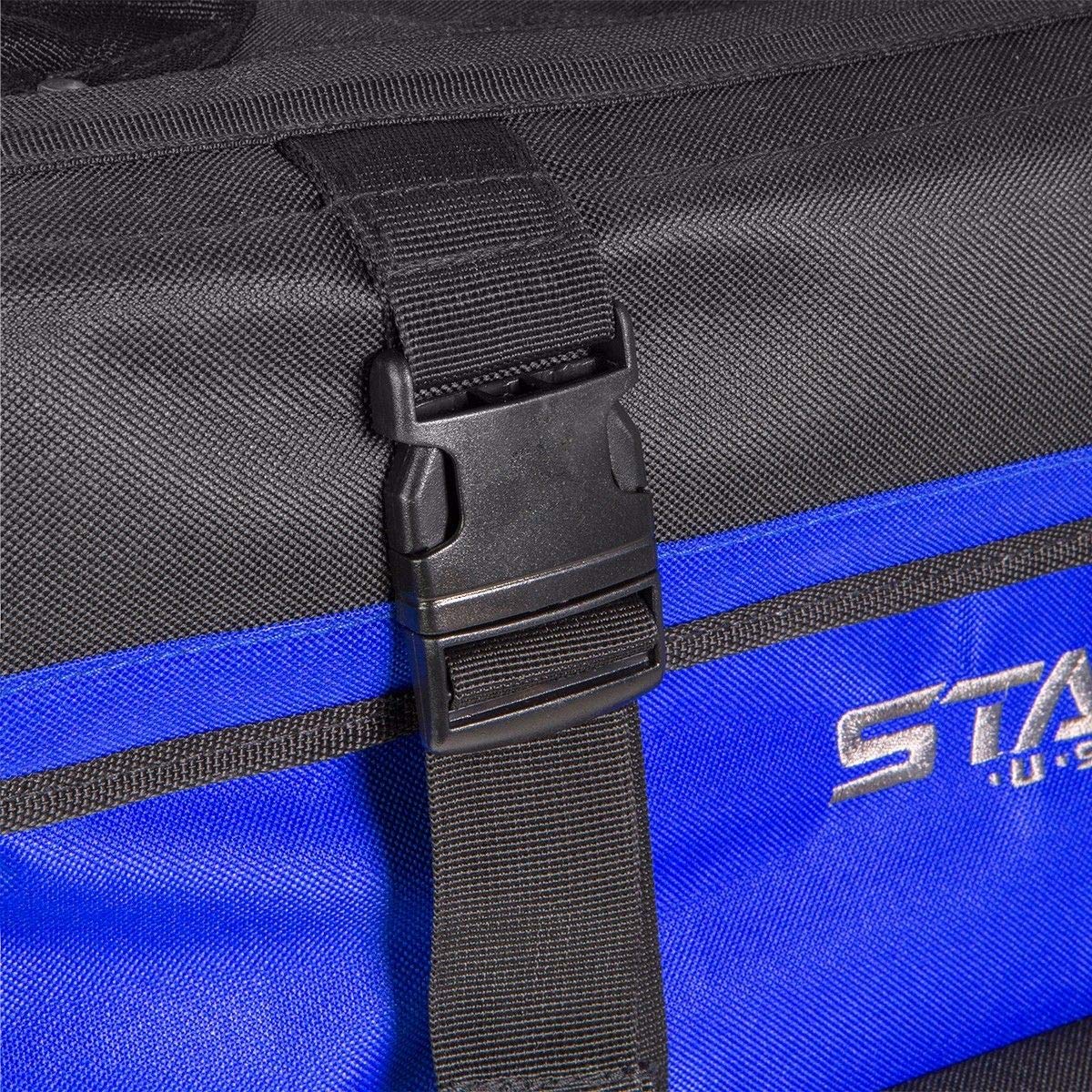 Stark USA 20-inch Heavy Duty Rolling Tool Bag with Telescoping Handle - Large Zippered Storage Organizer for Mechanics, Contractors & DIY Projects | Portable Tool Tote for Workshop, Job Site & Home Garage Use