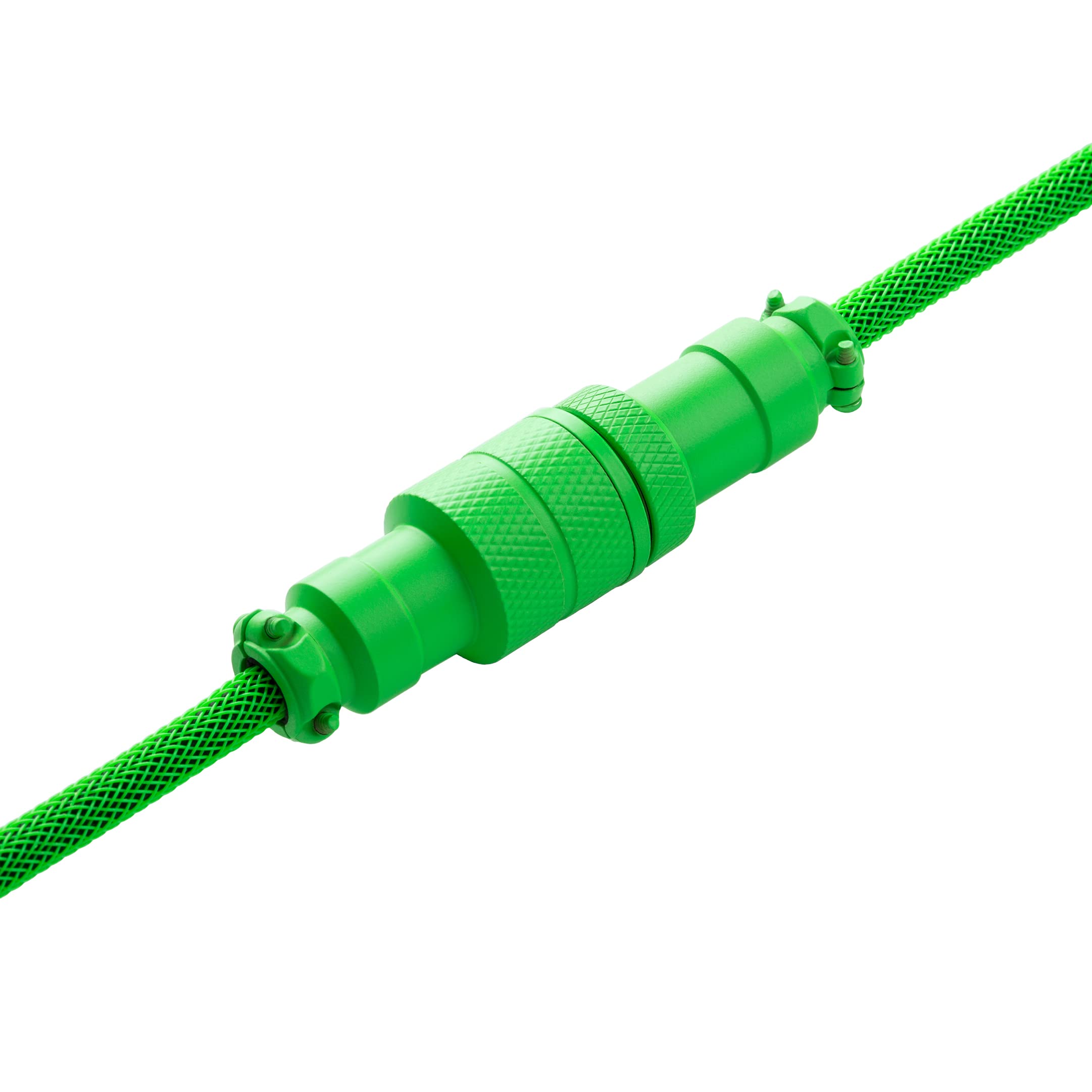 CableMod Pro Straight Keyboard Cable - USB A to USB Type C (Viper Green, 150cm/5ft) | Premium Braided USB Cable for Mechanical Keyboards, Gaming Setup & Office Workstation