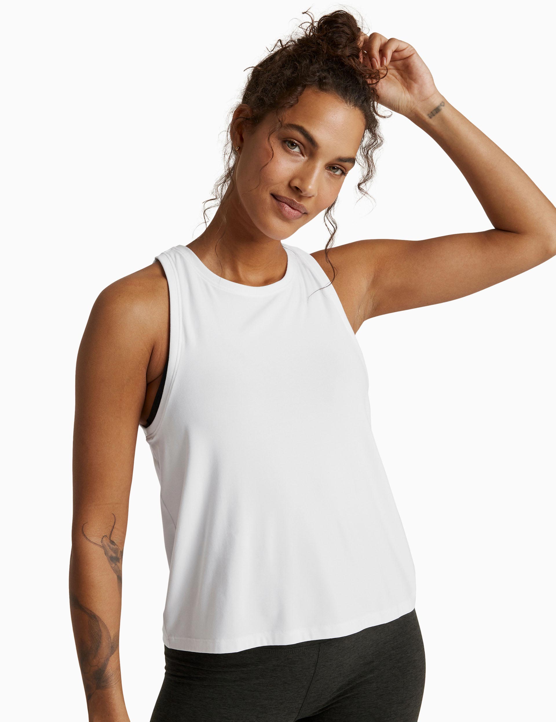 Featherweight Rebalance Tank Top - Cloud White | Lightweight Comfort for Yoga, Running & Everyday Wear