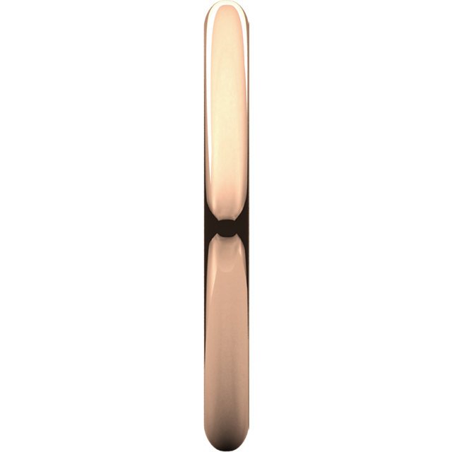 14K Gold 2mm Half Round Wedding Band for Women - Elegant & Durable Bridal Ring for Engagement, Anniversary & Everyday Wear