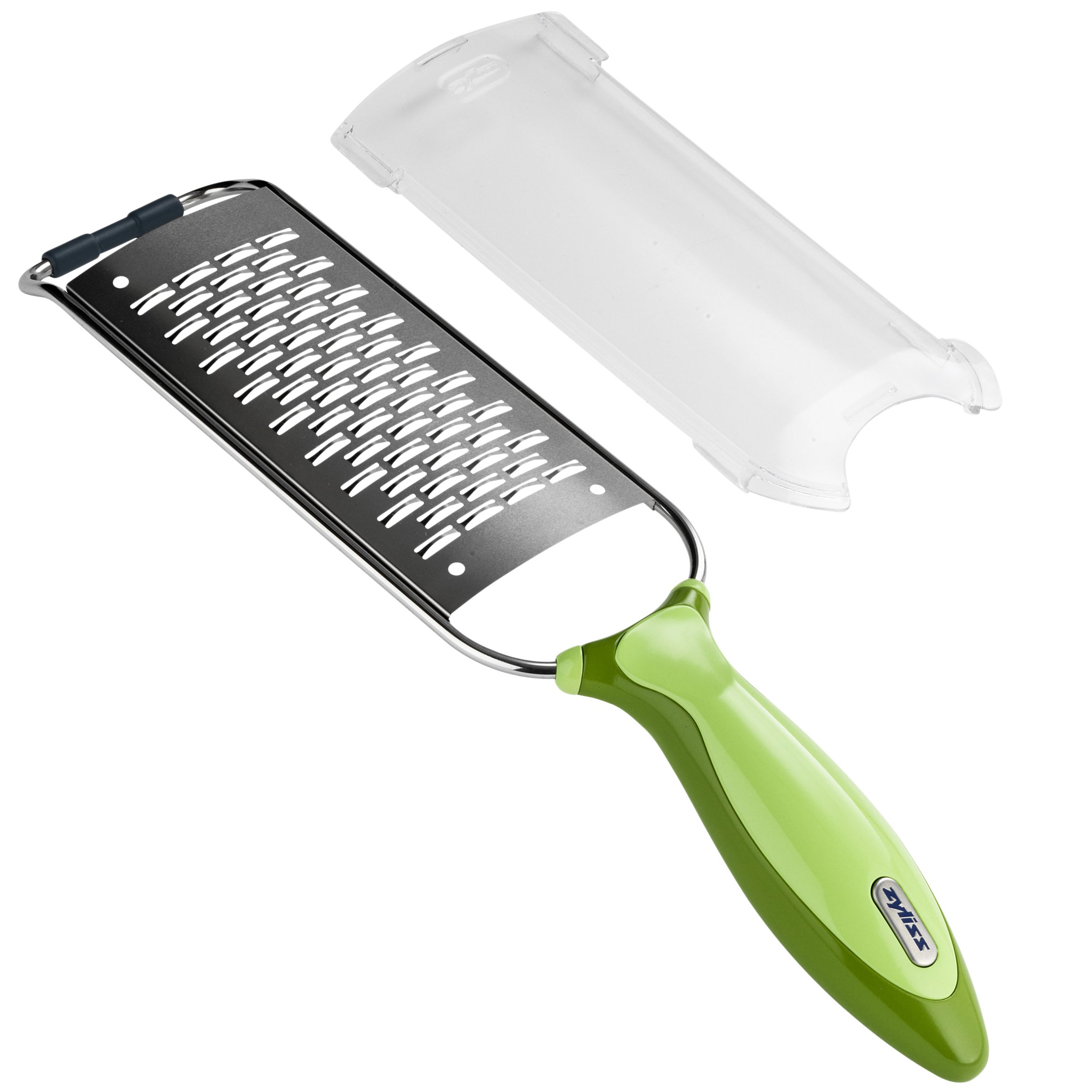 Zyliss 2-Way Grater - Stainless Steel Cheese & Vegetable Shredder for Kitchen - Perfect for Pasta, Salads & Baking | Easy Grip & Dishwasher Safe