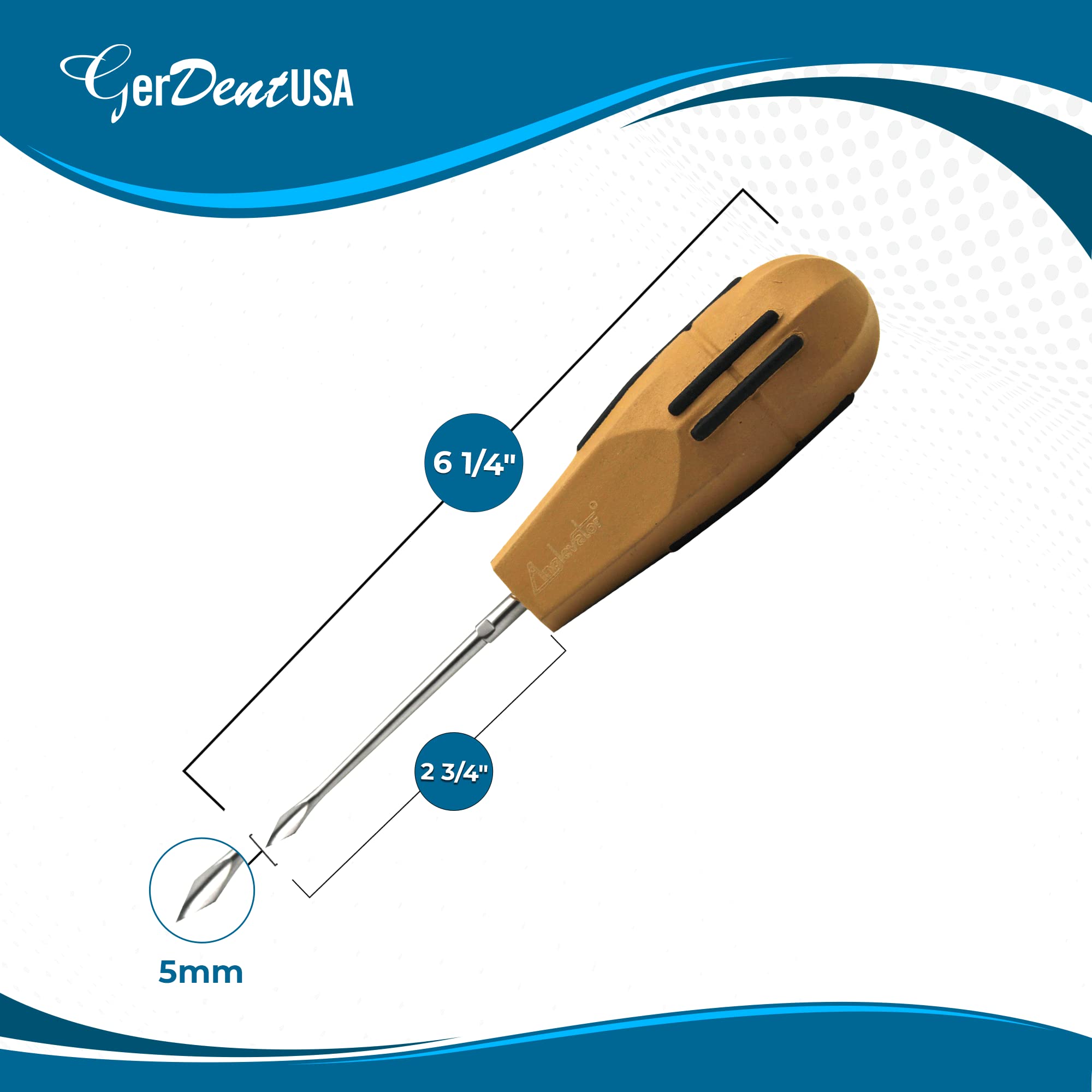 Anglevator 5mm Plastic Handle - Durable Ergonomic Grip for DIY Tools, Painting, and Home Improvement Projects