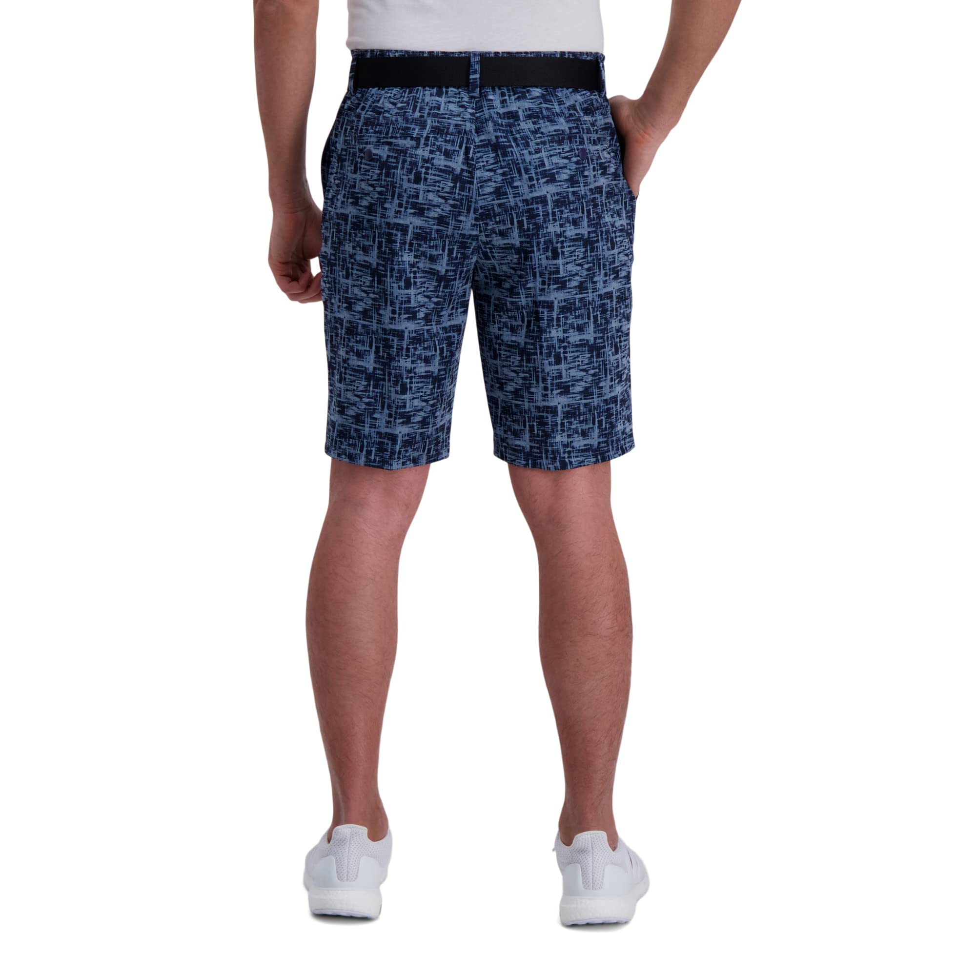 Haggar Men's Active Series Watercolor Swim Trunks - Quick-Dry Board Shorts for Swimming, Beach & Summer Outdoor Activities