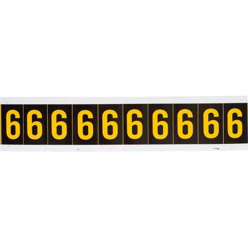 Brady 7890-6 Utility Number and Letter Cards - Pack of 50 | Durable Identification Tags for Electrical Panels, Pipe Marking & Equipment Labeling | Industrial & Commercial Use