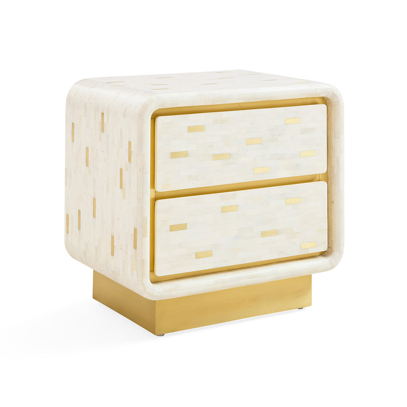 Casablanca End Table - Modern Nightstand with Storage Shelf, Small Side Table for Living Room, Bedroom, Office - Perfect for Holding Lamps, Books & Decor