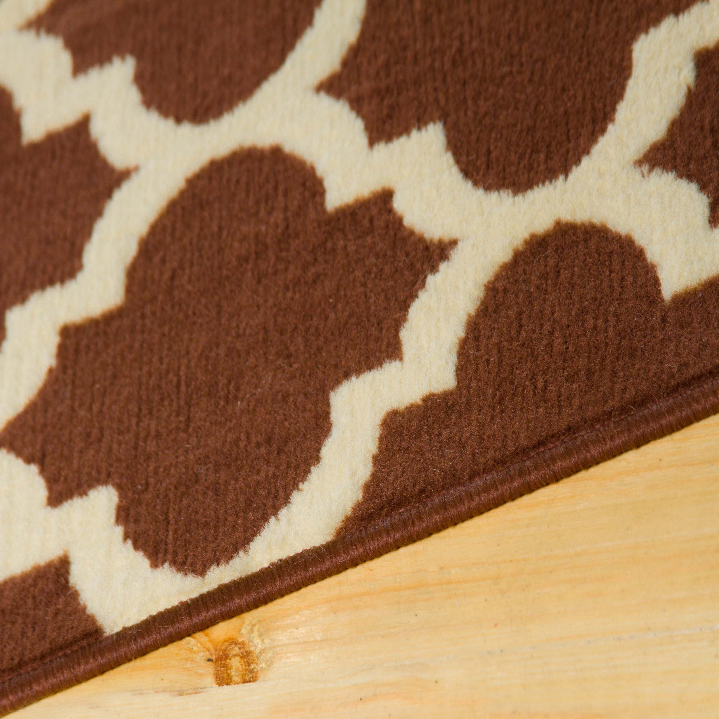 Modern Quatrefoil Geometric Trellis Indoor Area Rug - Non-Slip Soft Living Room Carpet - Perfect for Bedroom, Nursery, Dorm & Home Decor