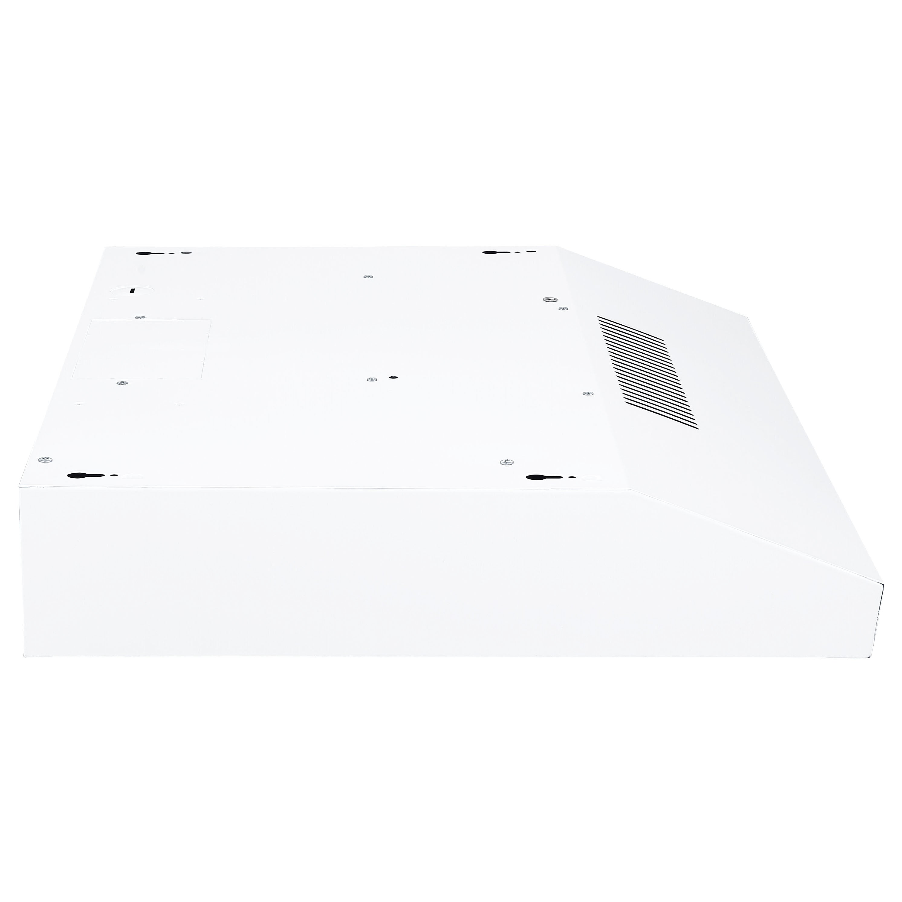 24 Inch Convertible Under Cabinet Range Hood in White - Powerful Kitchen Ventilation for Smoke & Odor Removal - Perfect for Small Kitchens & Apartments