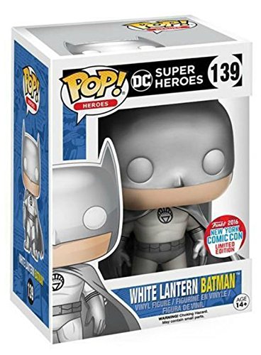 DC Super Heroes White Lantern Batman #139 Funko Pop Vinyl Collectible Figure - Perfect for DC Comics Fans, Collectors & Home Office Display