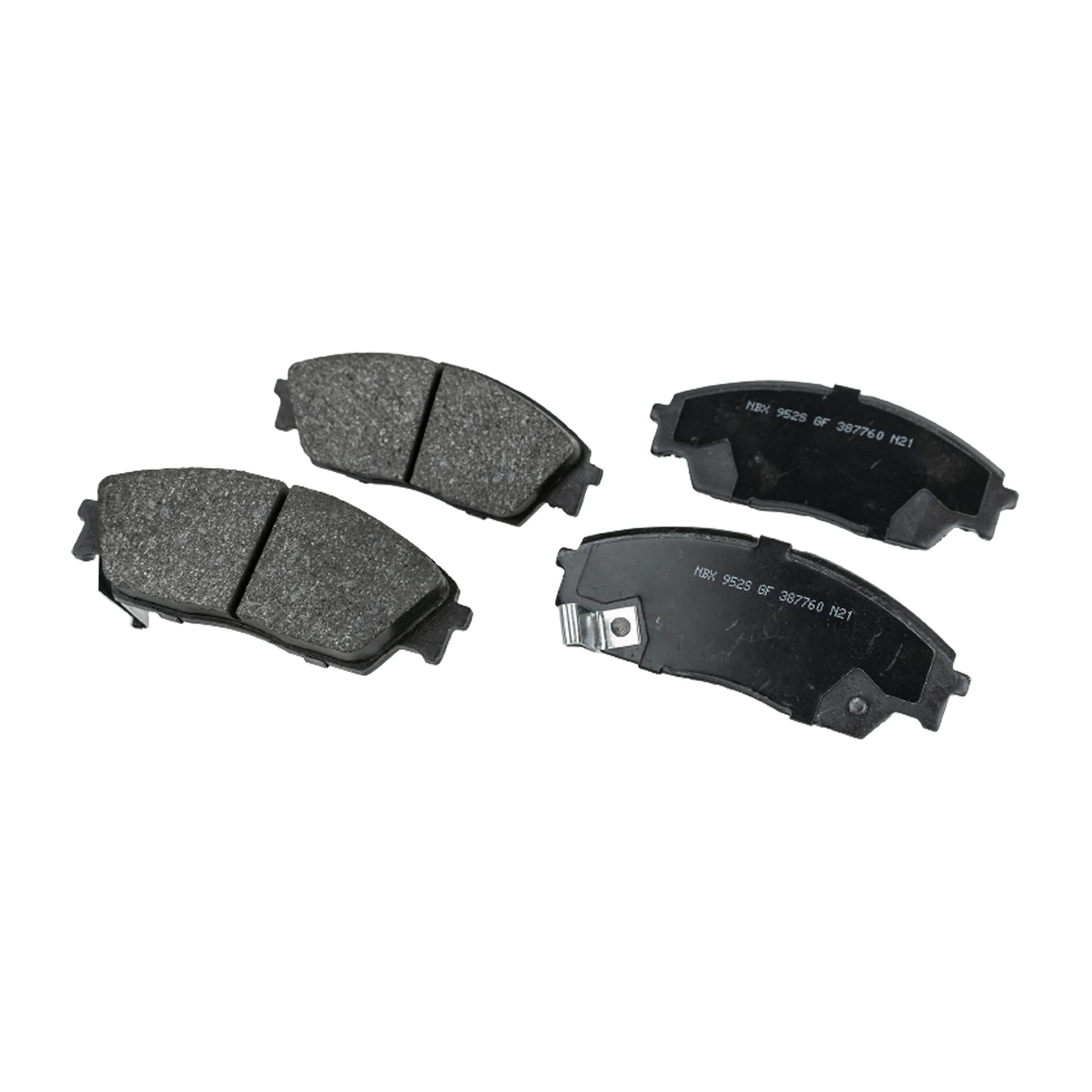 Garage-Pro Organic Brake Pad Set - Front Pro-Line Series for 1988-1990 Honda Prelude, 1990-1991 Honda Civic & CRX | Durable Friction Material, Quiet Performance | Perfect for Daily Commuting & City Driving