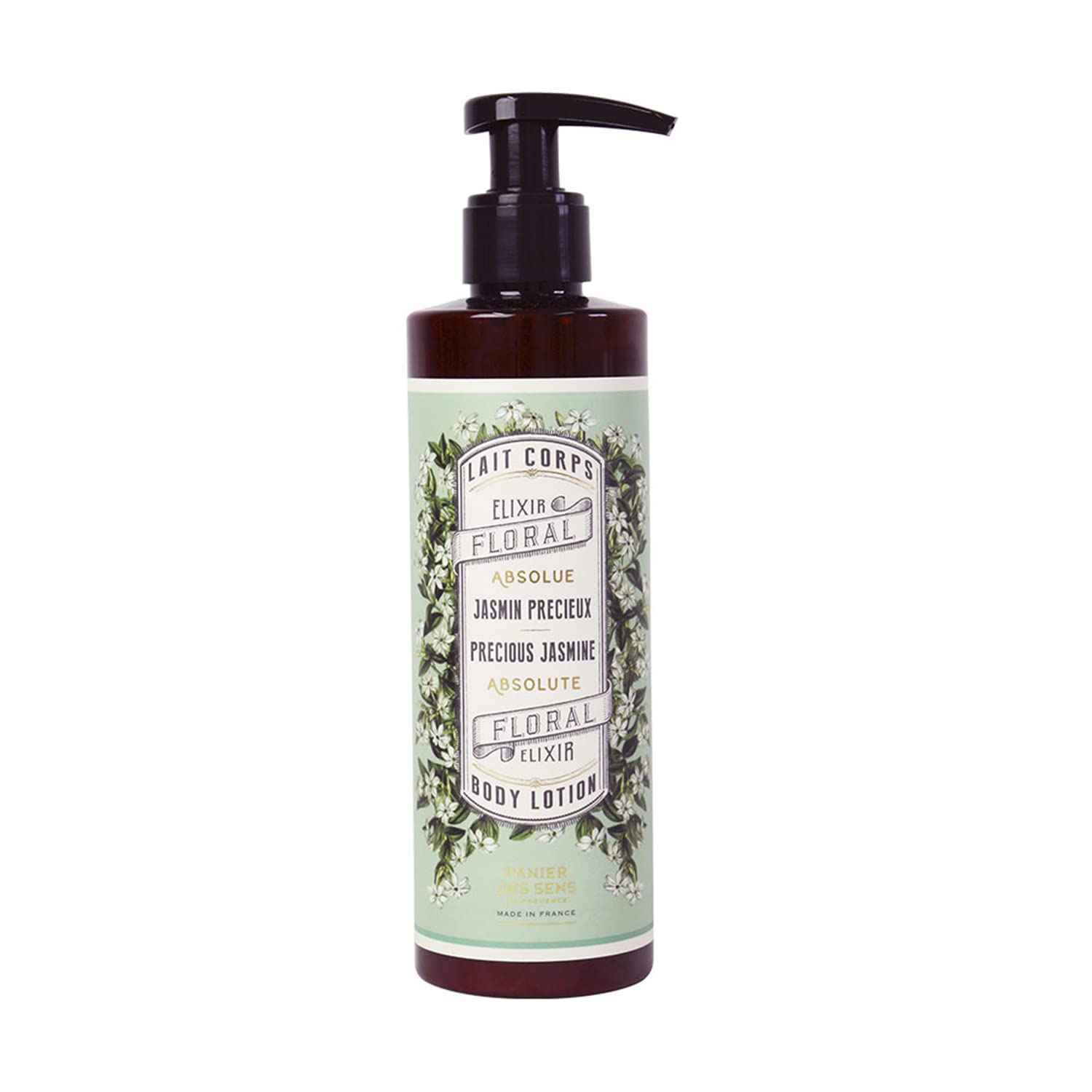 Panier des Sens Jasmine Body Lotion for Dry Skin - Hydrating & Nourishing Body Cream with Shea Butter & Olive Oil - 97% Natural Ingredients Moisturizer for Women - 8.45 Fl Oz - Perfect for Daily Hydration & Nighttime Skin Care