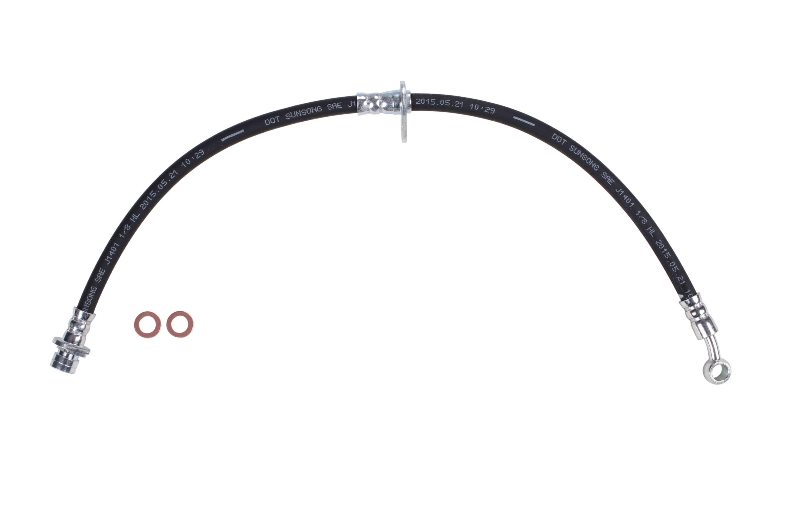 Sunsong 2205648 Brake Hydraulic Hose - High Performance Replacement for Smooth Braking | Perfect for Trucks, SUVs, and Off-Road Vehicles