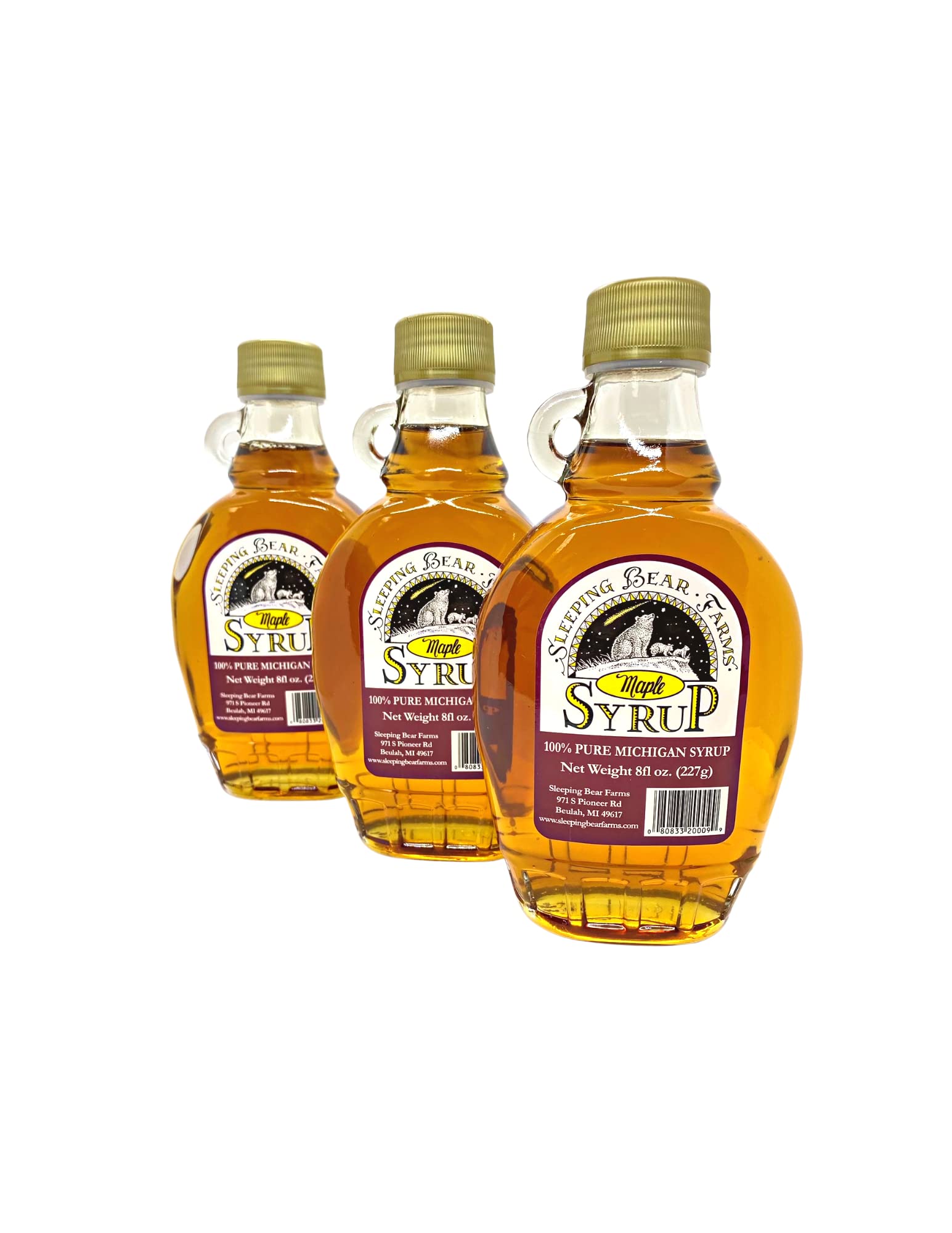 100% Pure Natural Grade B Maple Syrup in Glass Jar - Bulk Wholesale Case of 12 | Perfect for Pancakes, Waffles, Yogurt & Baking - All Natural Sweetener for Breakfast & Desserts