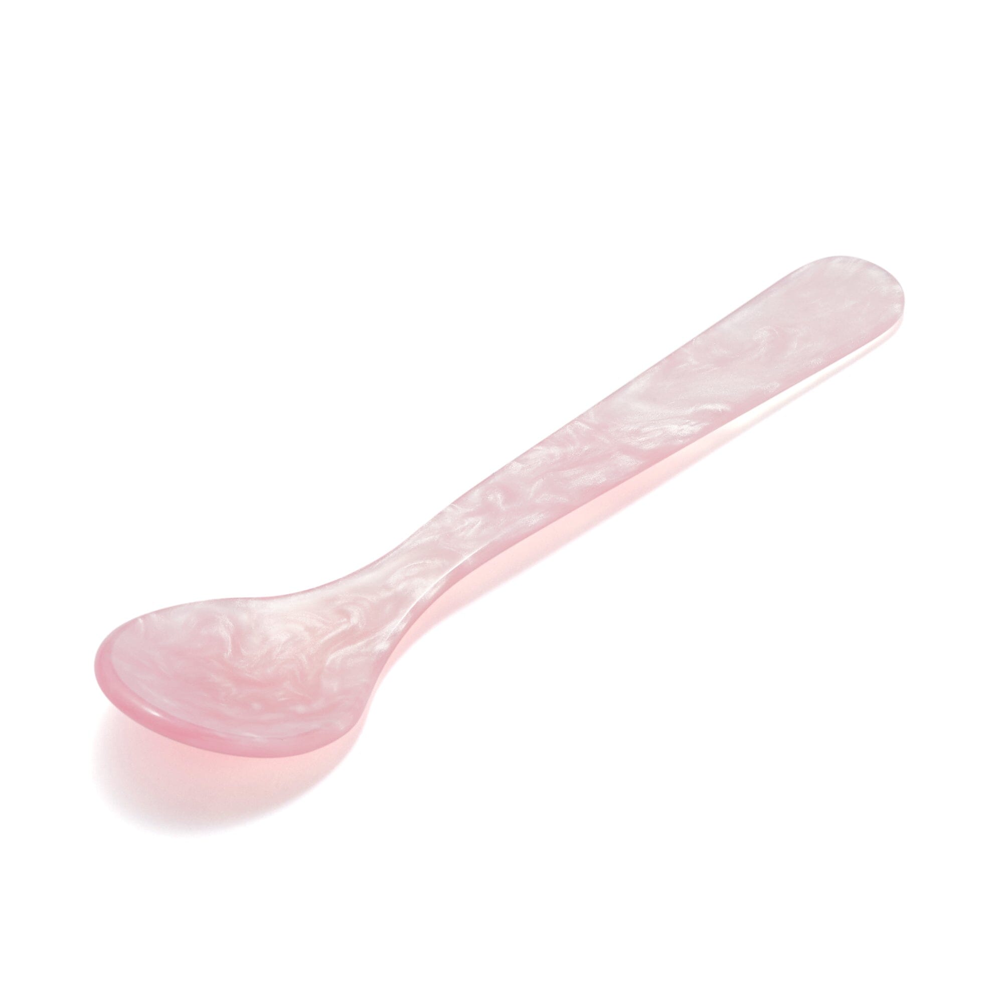 Pink Marble Dessert Spoon Set - Elegant Cake & Ice Cream Serving Utensils for Parties, Tea Time & Home Dining