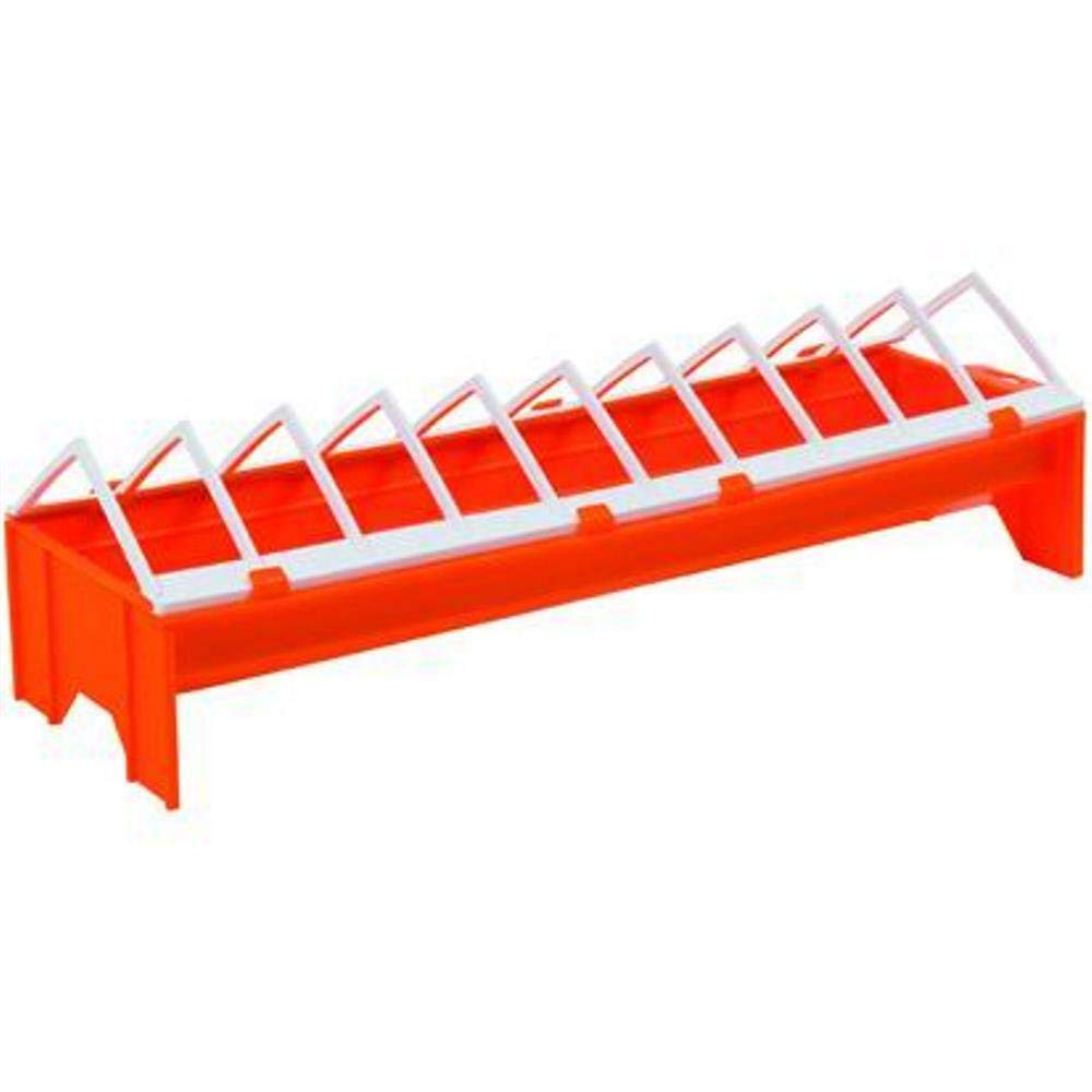 Red Chicken Feeder - Durable Poultry Feeder for Hens, Chicks & Small Birds - Perfect for Coops, Farms & Backyard Chicken Raising