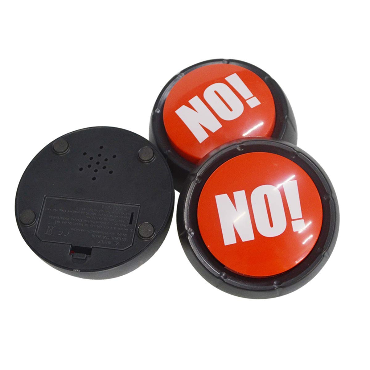 NO Button Desktop Sound Toy - Fun Stress Reliever & Party Game for All Ages | Great Gift for Holidays, Board Games & Office Stress Relief