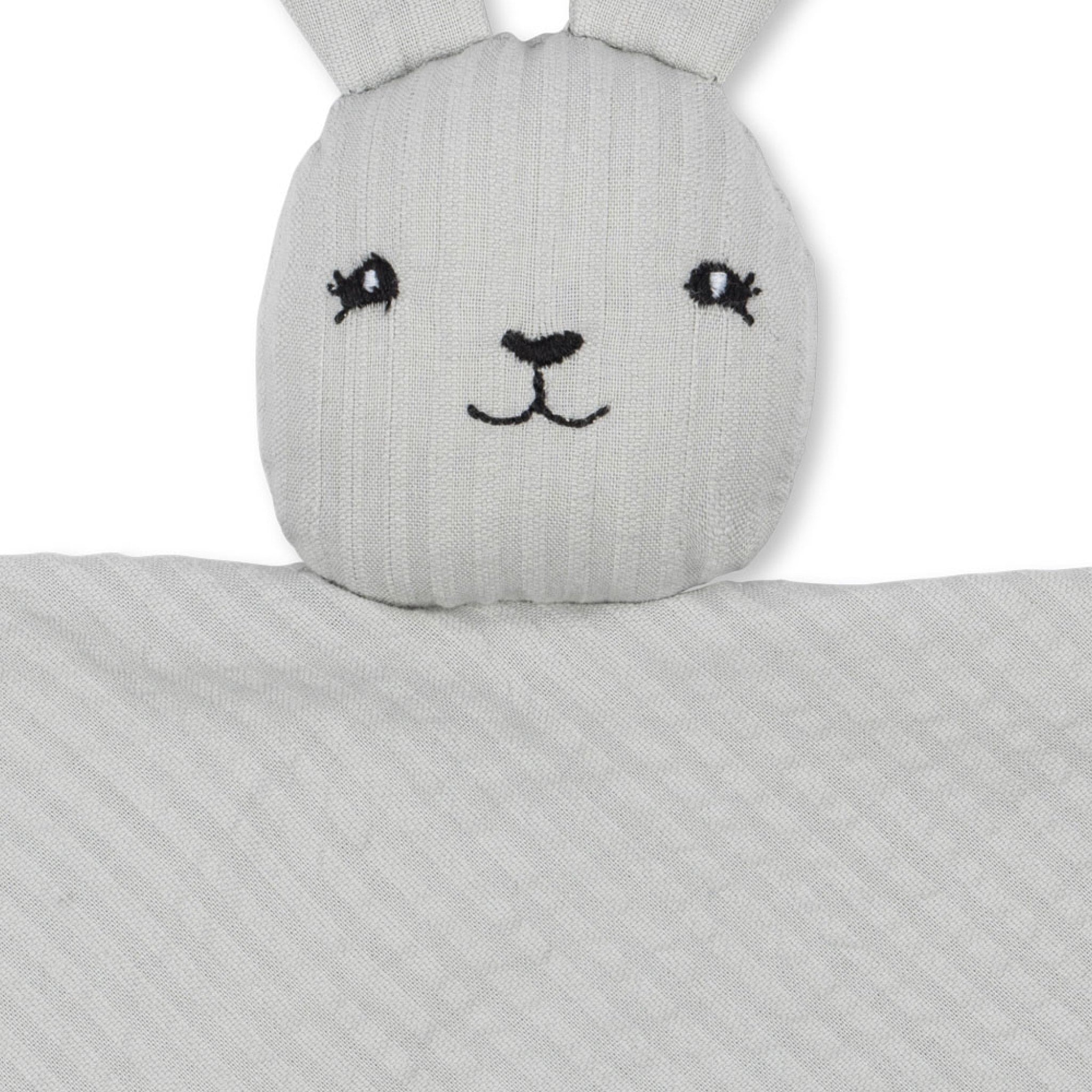 KONGES SLØJD Sleepy Rabbit Plush Toy - Soft & Cuddly Stuffed Animal for Babies & Toddlers | Perfect for Nursery Decor, Bedtime Comfort & Sensory Play