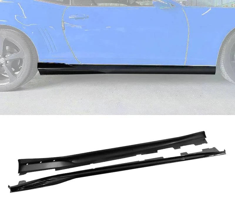 2016-2024 Chevy Camaro Side Skirt Rocker Panel Extension Splitters - PP Material Body Kit Molding for Enhanced Style & Protection - Perfect for Car Shows, Racing & Street Performance
