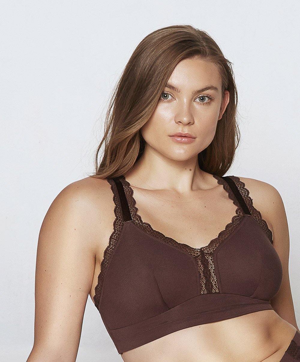 Parfait Dalis Wire Free Bralette - Comfortable Seamless Deep Nude Bra for Women | Perfect for Yoga, Lounge & Everyday Wear