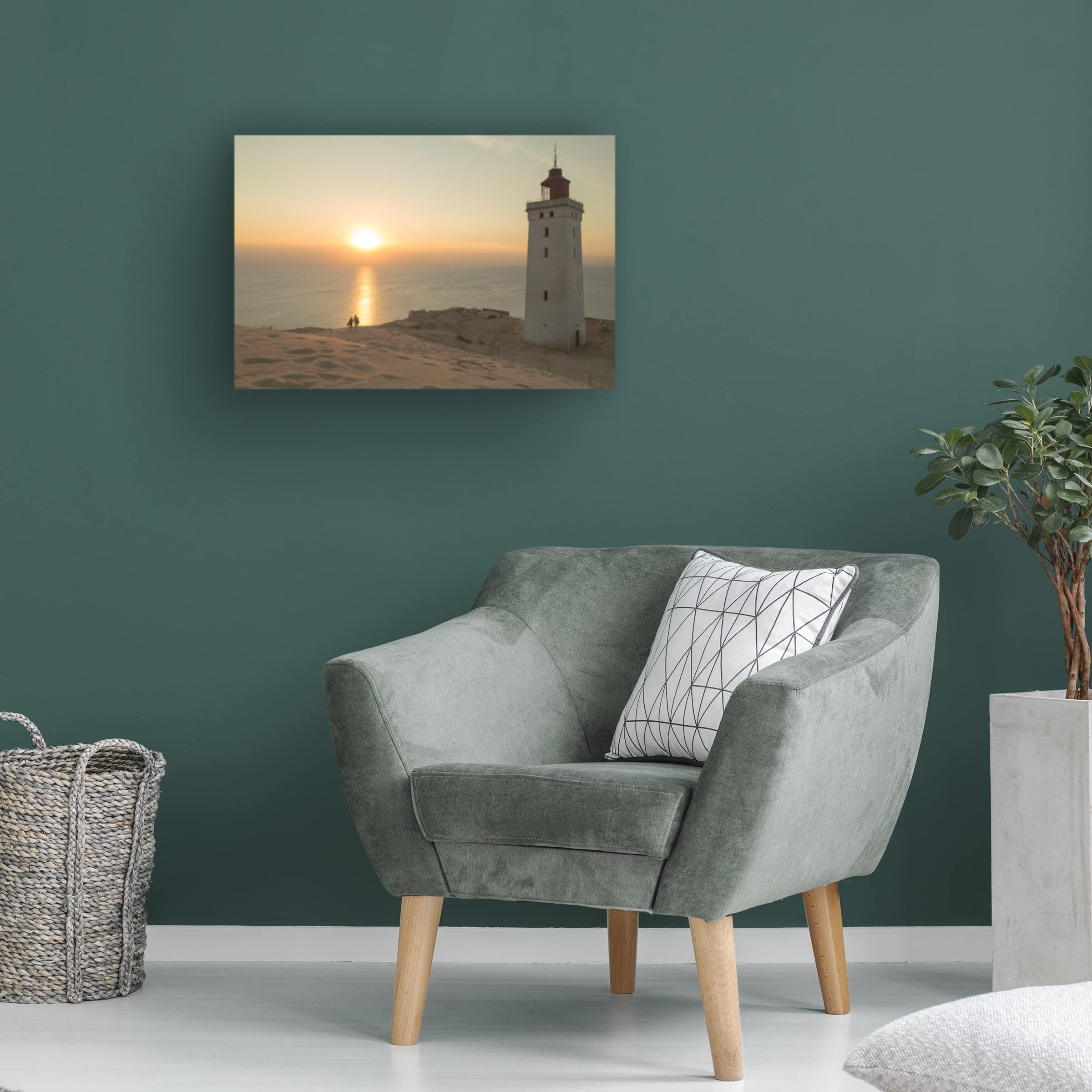 Trademark Fine Art 'Summertime' Canvas Wall Art by Leif Londal - Vibrant Landscape Painting for Living Room, Bedroom & Office Decor