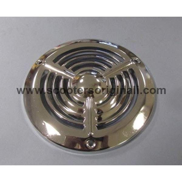 Lambretta Flywheel Grille Chrome for D150 & LD 125/150 Mk 2/3 Scooters - High-Quality Replacement Part for Vintage Scooter Restoration | Perfect for Classic Scooter Enthusiasts and Restoration Projects