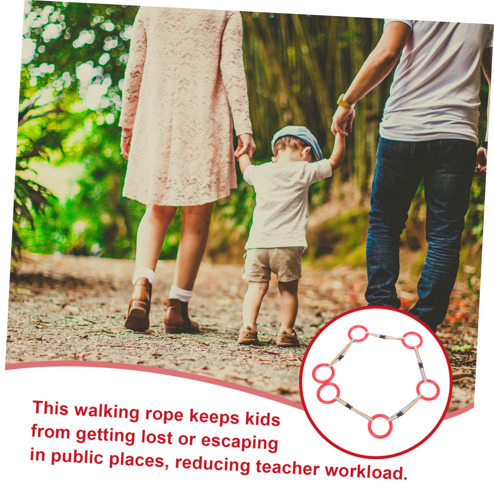 GLSTOY Kids Walking Rope - Lightweight & Durable Preschool Safety Leash for Boys & Girls | Perfect for Group Play, Field Trips & Outdoor Activities