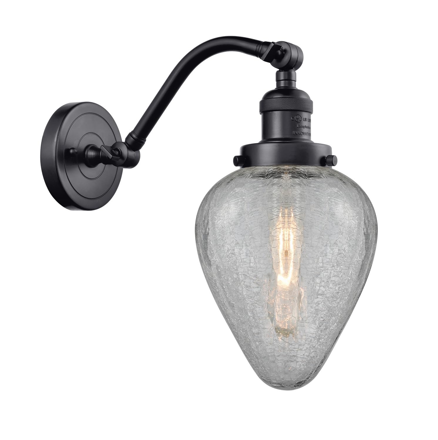 515-1W-BK-G165-LED Bare Bulb 1 Light Cord Set in Matte Black - Vintage Edison Style Pendant Lighting for Cafe, Restaurant & Home Decor