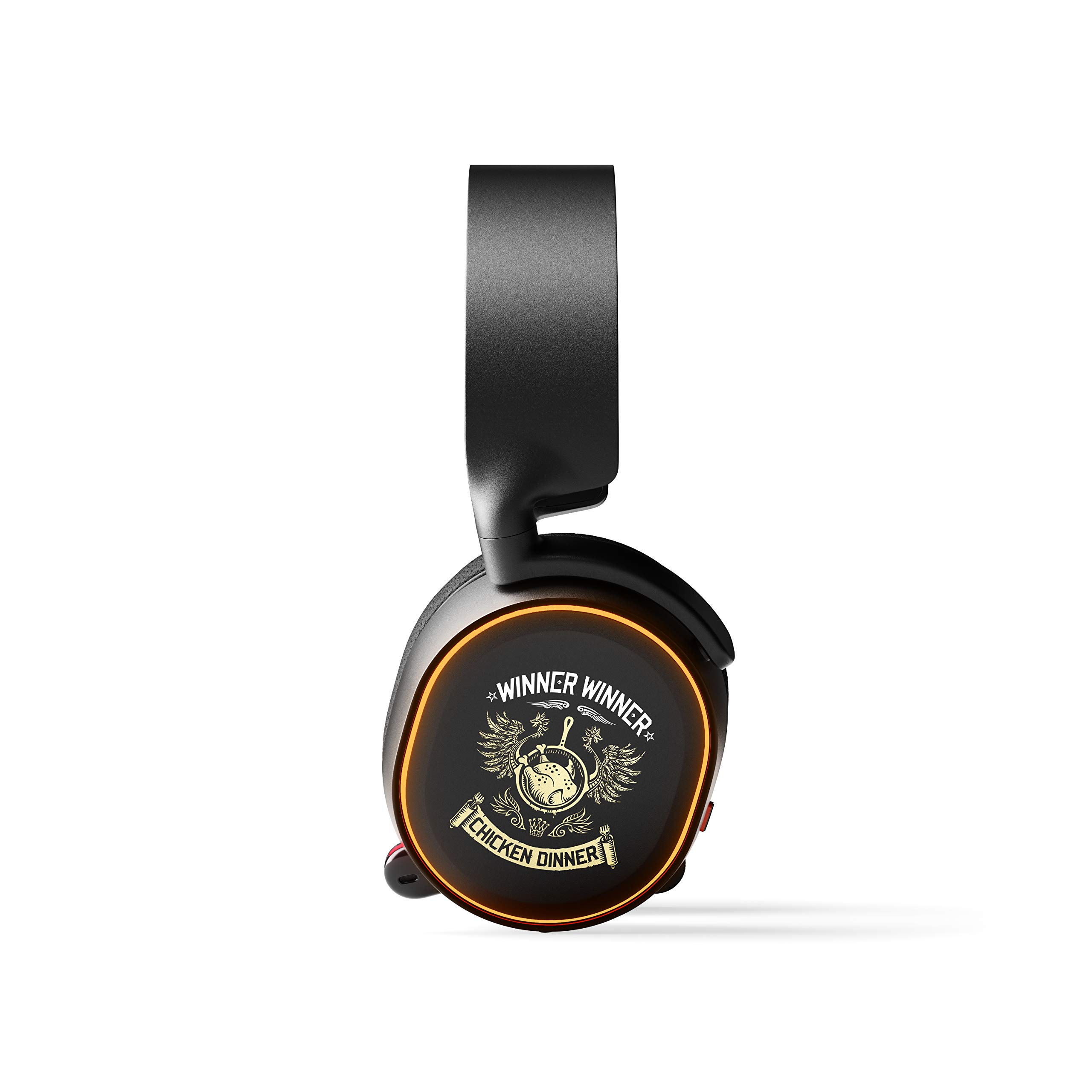 SteelSeries Arctis 5 PUBG Limited Edition Gaming Headset with RGB Lighting & DTS Headphone:X v2.0 Surround Sound - Noise Cancelling Mic for PC, PS4, Xbox - Perfect for FPS Gaming, Streaming & Esports Tournaments
