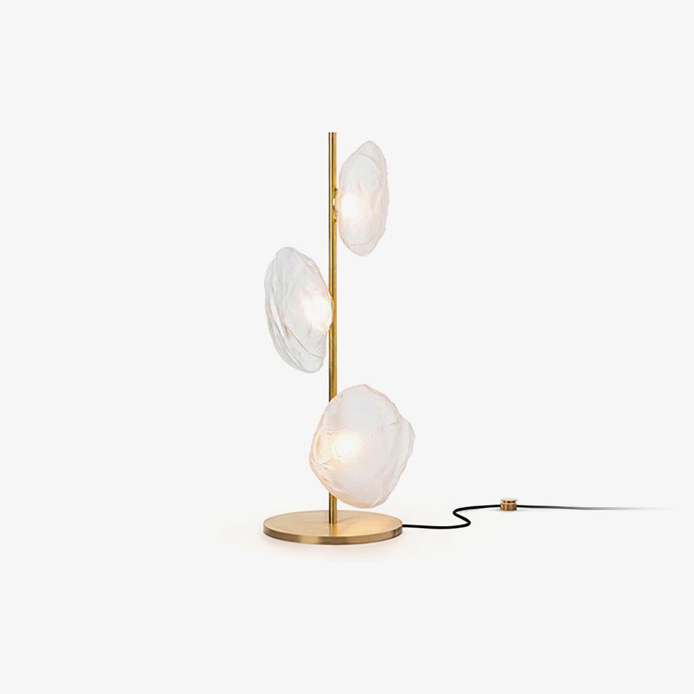 Elegant Glass Petals Table Lamp - Modern Home Decor for Bedroom, Living Room & Office - Soft Ambient Lighting for Relaxation & Reading