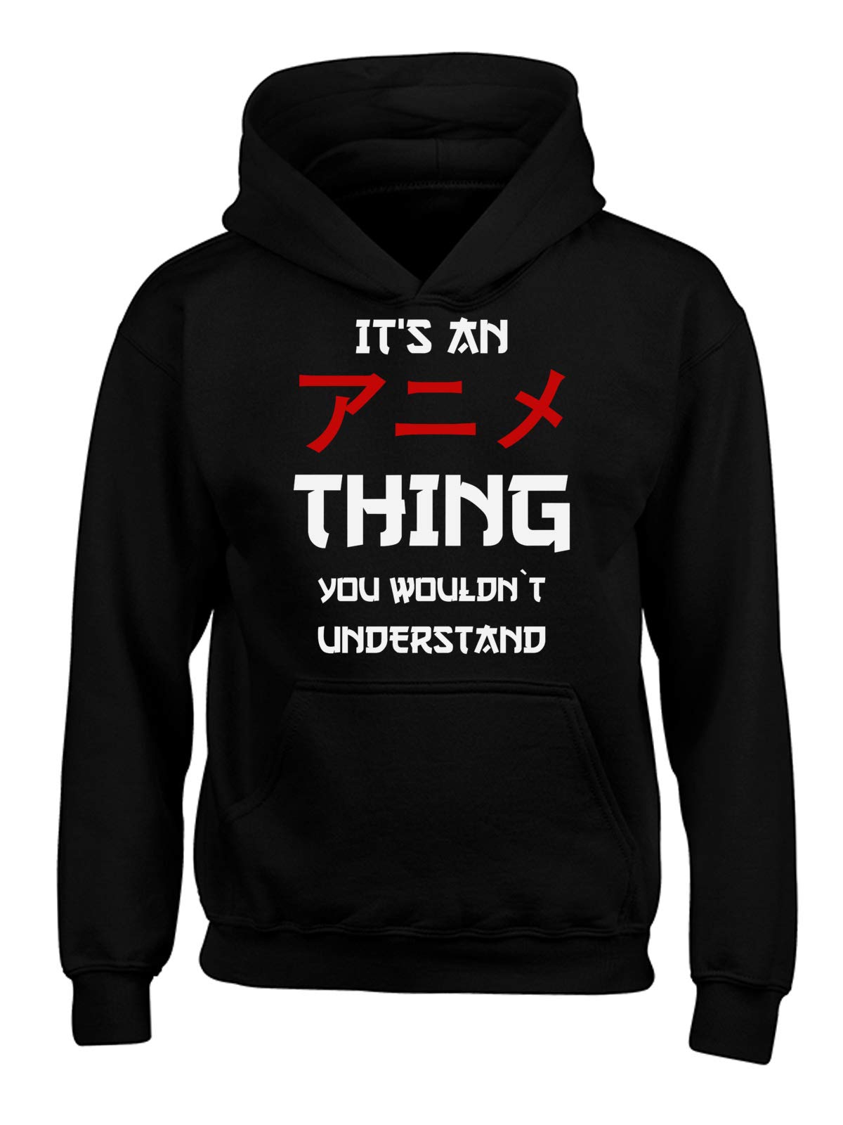 Funny Anime Hoodies for Kids - Japanese Animation Themed Sweatshirt | Youth Pullover Hoodie with 'It's an Anime Thing' Print | Perfect for Cosplay, School & Casual Wear