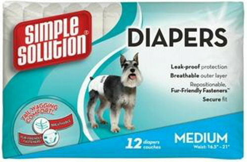 Simple Solution Disposable Diapers - 12 Pack | Ultra Absorbent Baby Diapers for Newborns & Toddlers | Soft & Comfortable for Day & Night Use | Perfect for Home, Travel & Daycare