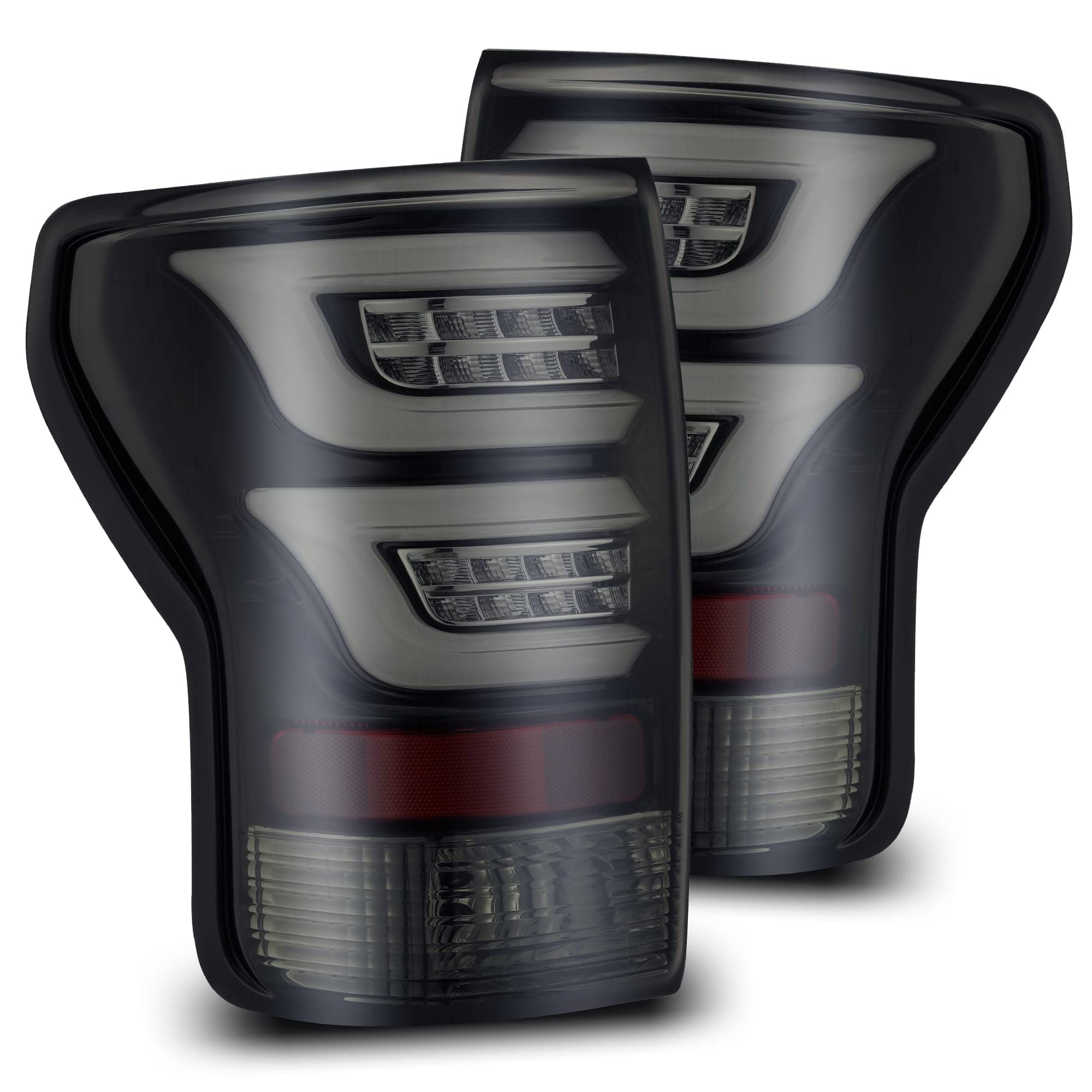 AlphaRex 670010 PRO-Series LED Tail Lights for 2007-2013 Toyota Tundra - Jet Black - Enhanced Visibility & Style for Night Driving & Off-Road Adventures