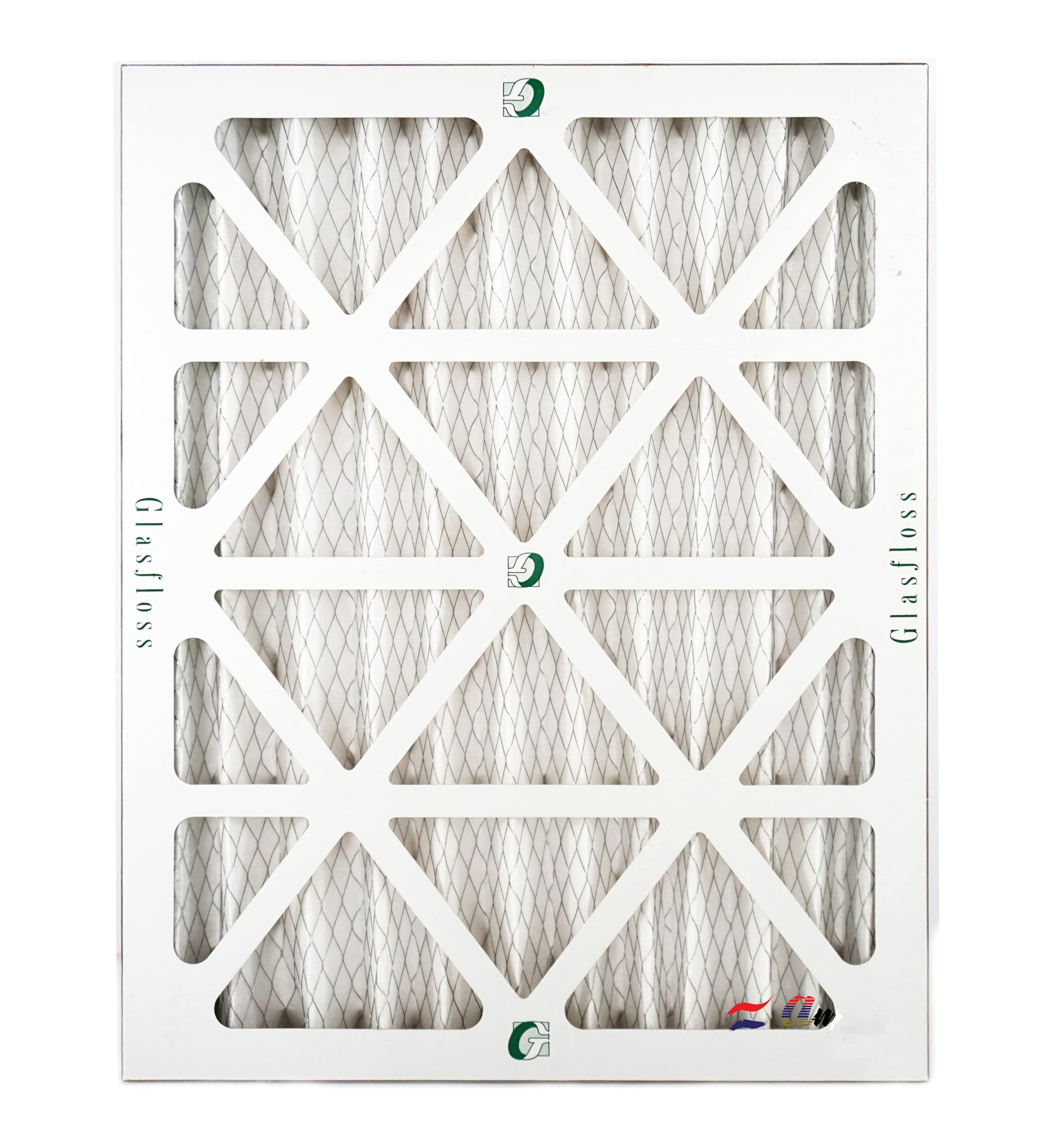 Glasfloss 16x20x2 MERV 10 Pleated Air Filter - 6 Pack - High Efficiency Furnace Filter - Made in USA - Perfect for HVAC Systems & Home Air Purification