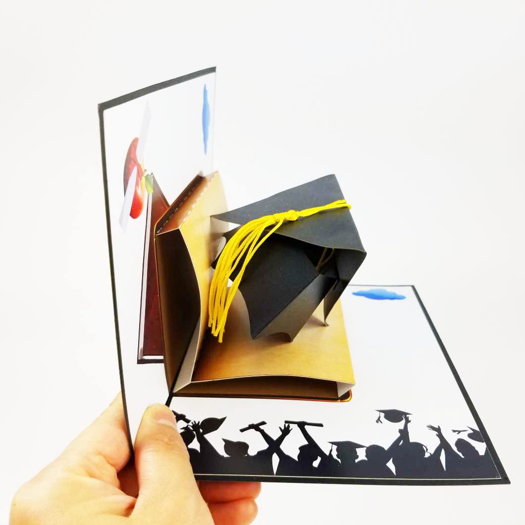 Graduation Cap Greeting Card - Graduation Congratulations Card for Students, Graduates, Achievement & Celebration - Perfect for High School, College & University Graduation Parties & Gifts