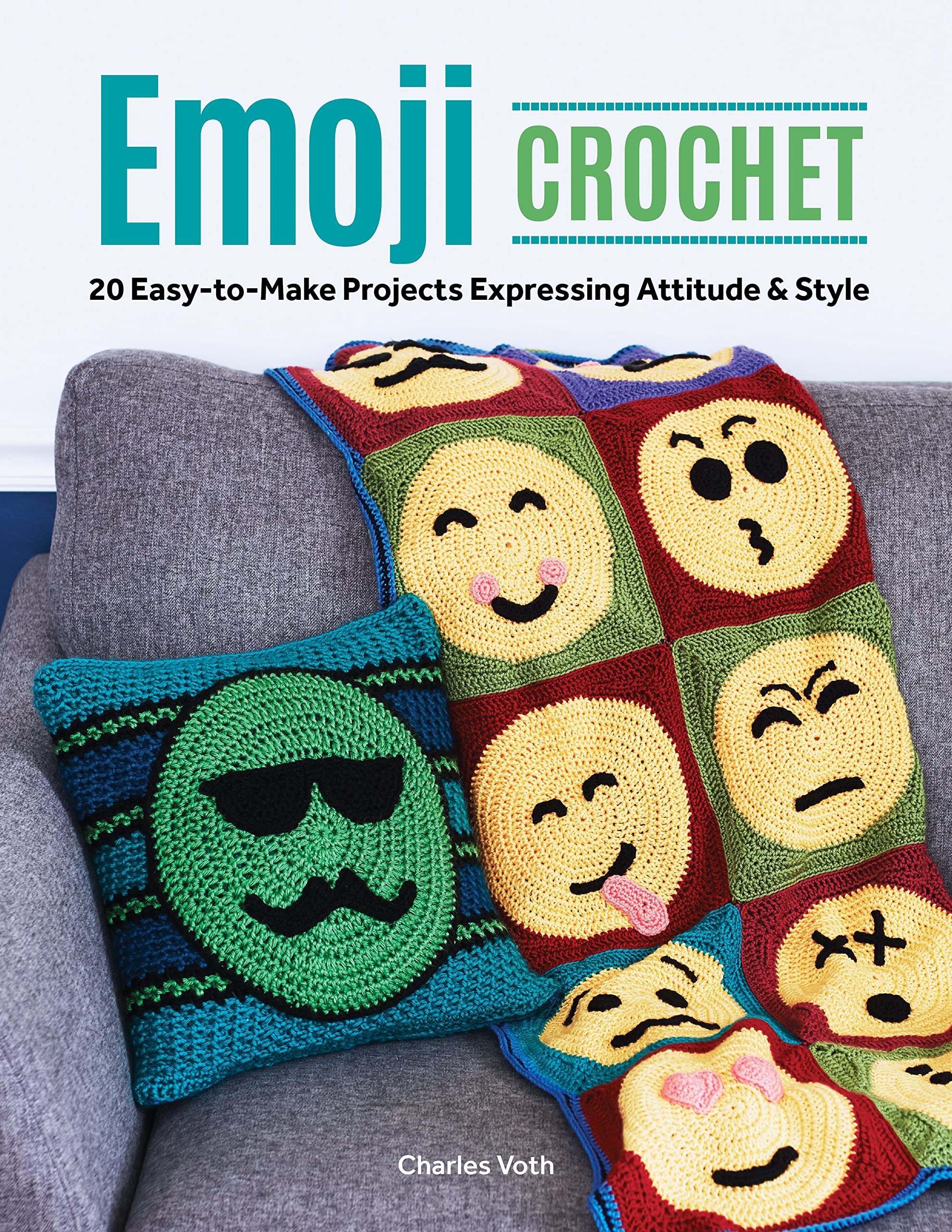 Emoji Crochet Kit: 20 Easy DIY Projects for Cute Amigurumi, Home Decor & Gifts - Express Your Style with Handmade Crochet Emojis for Bedroom, Office & Party Decorations