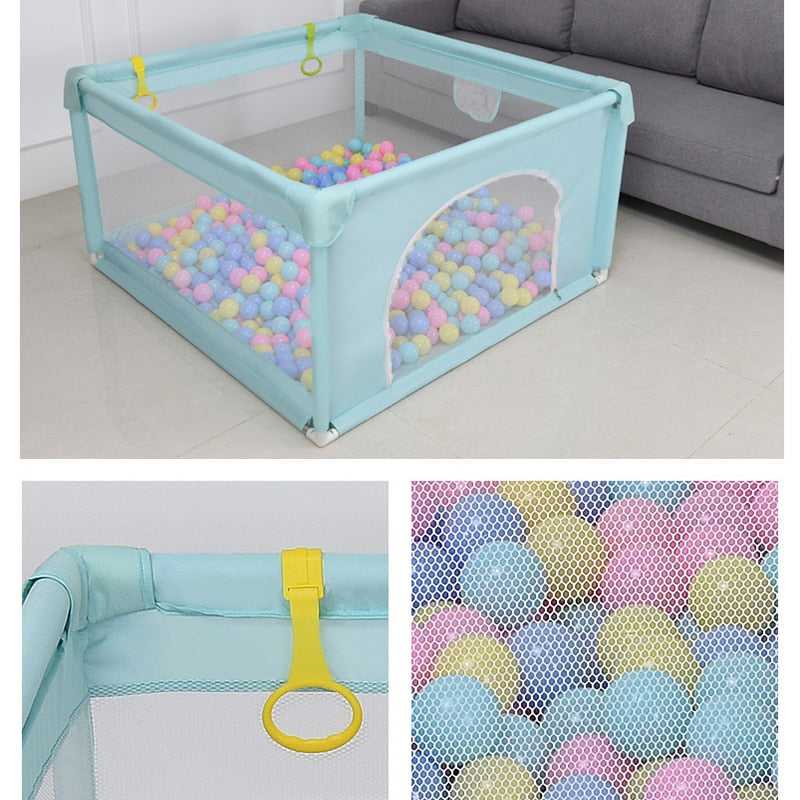 Sturdy Kids Playpen with Soft Foam Protector - Safe Play Area for Toddlers & Infants - Perfect for Indoor and Outdoor Use