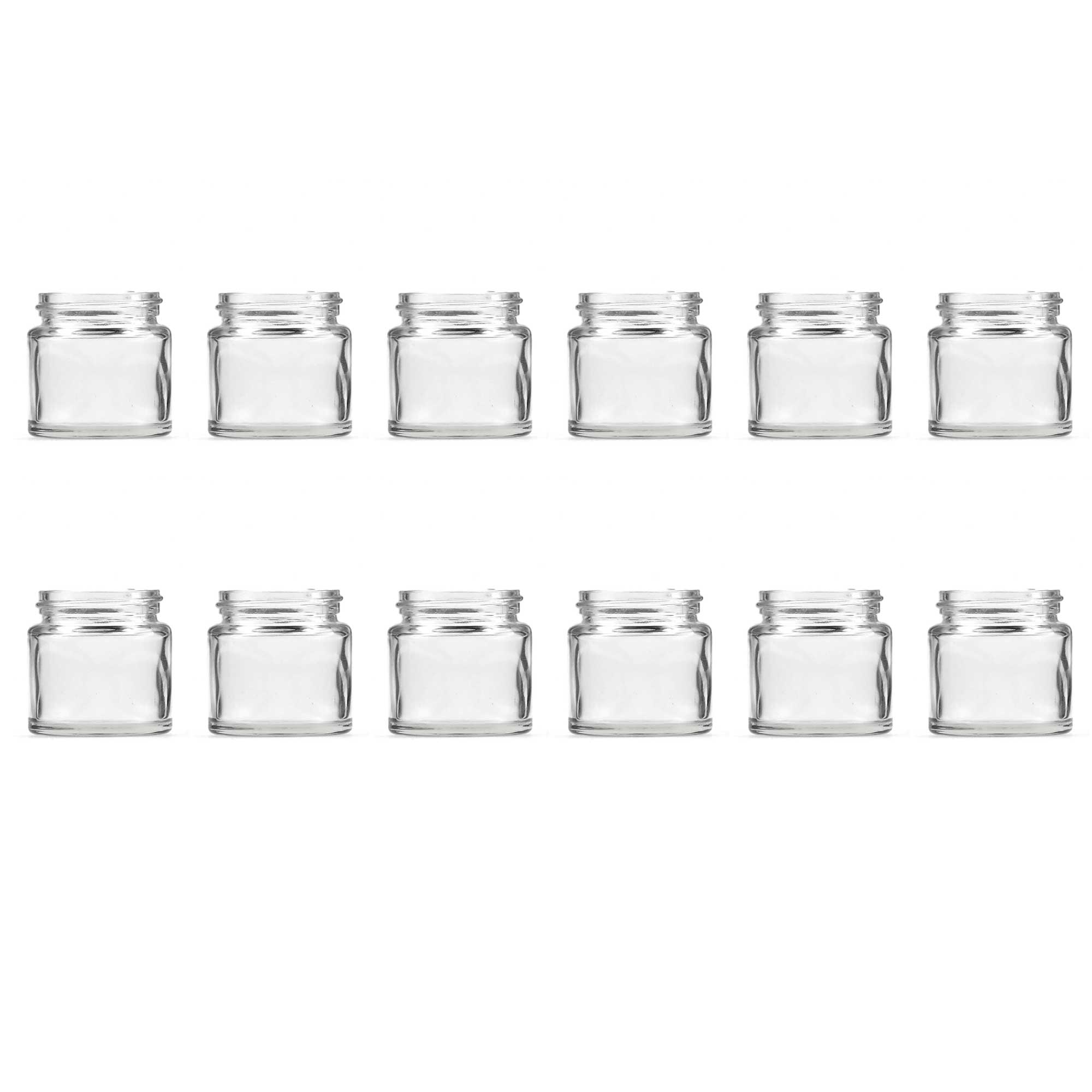 10-Pack 300ml Flint Glass Jars with Airtight Twist Lids - Round Food Storage & Cosmetic Containers for Spices, Jams, DIY Beauty Products (BPA-Free, Reusable)